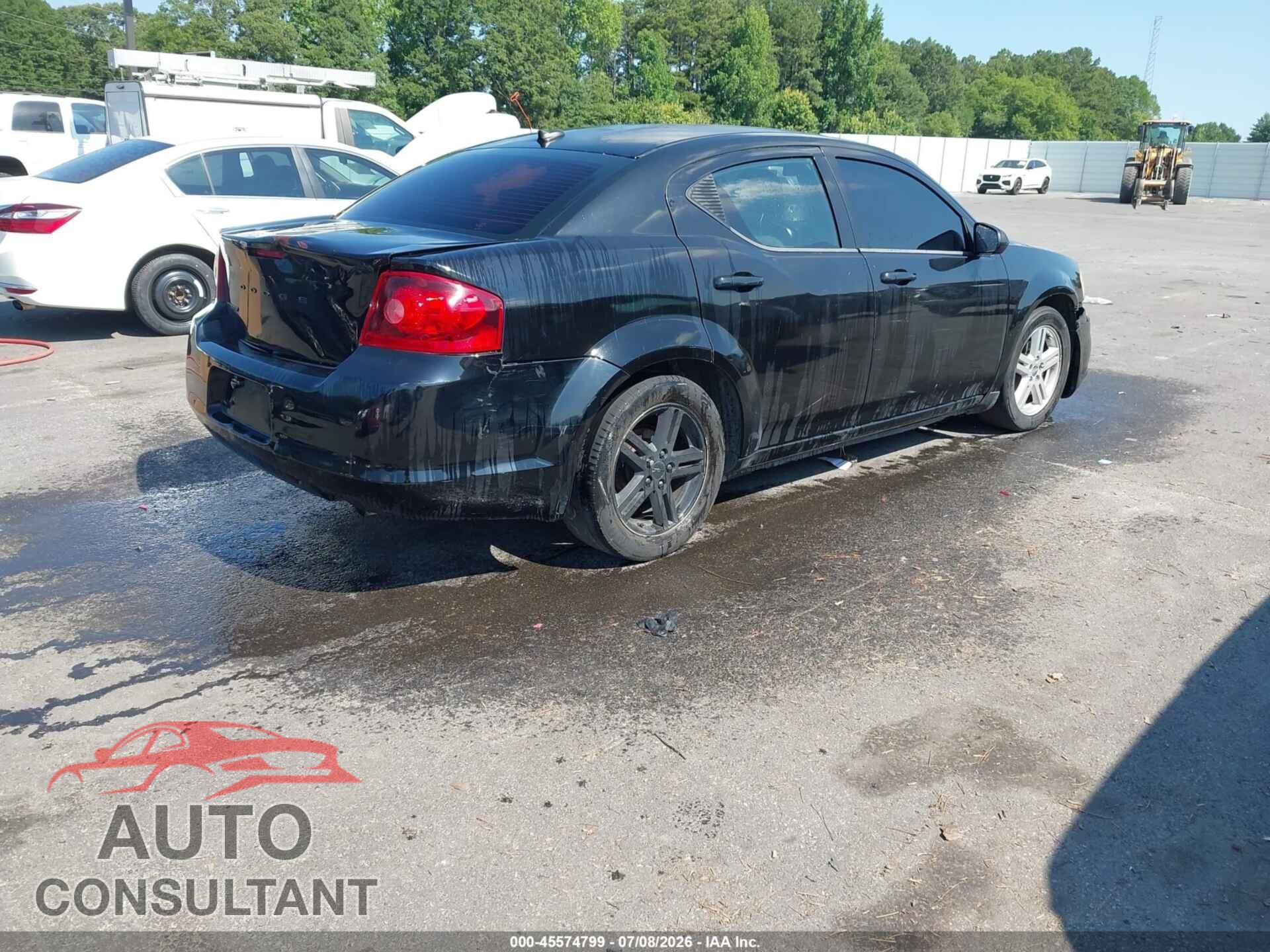 DODGE AVENGER 2012 - 1C3CDZCB3CN144642