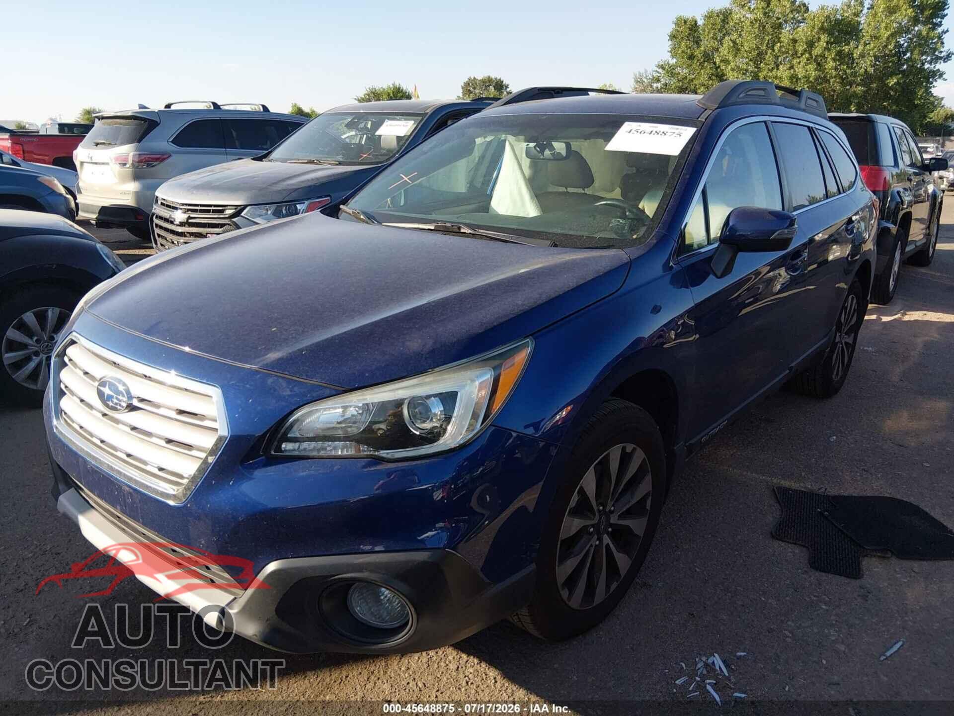 SUBARU OUTBACK 2016 - 4S4BSBLC2G3234438