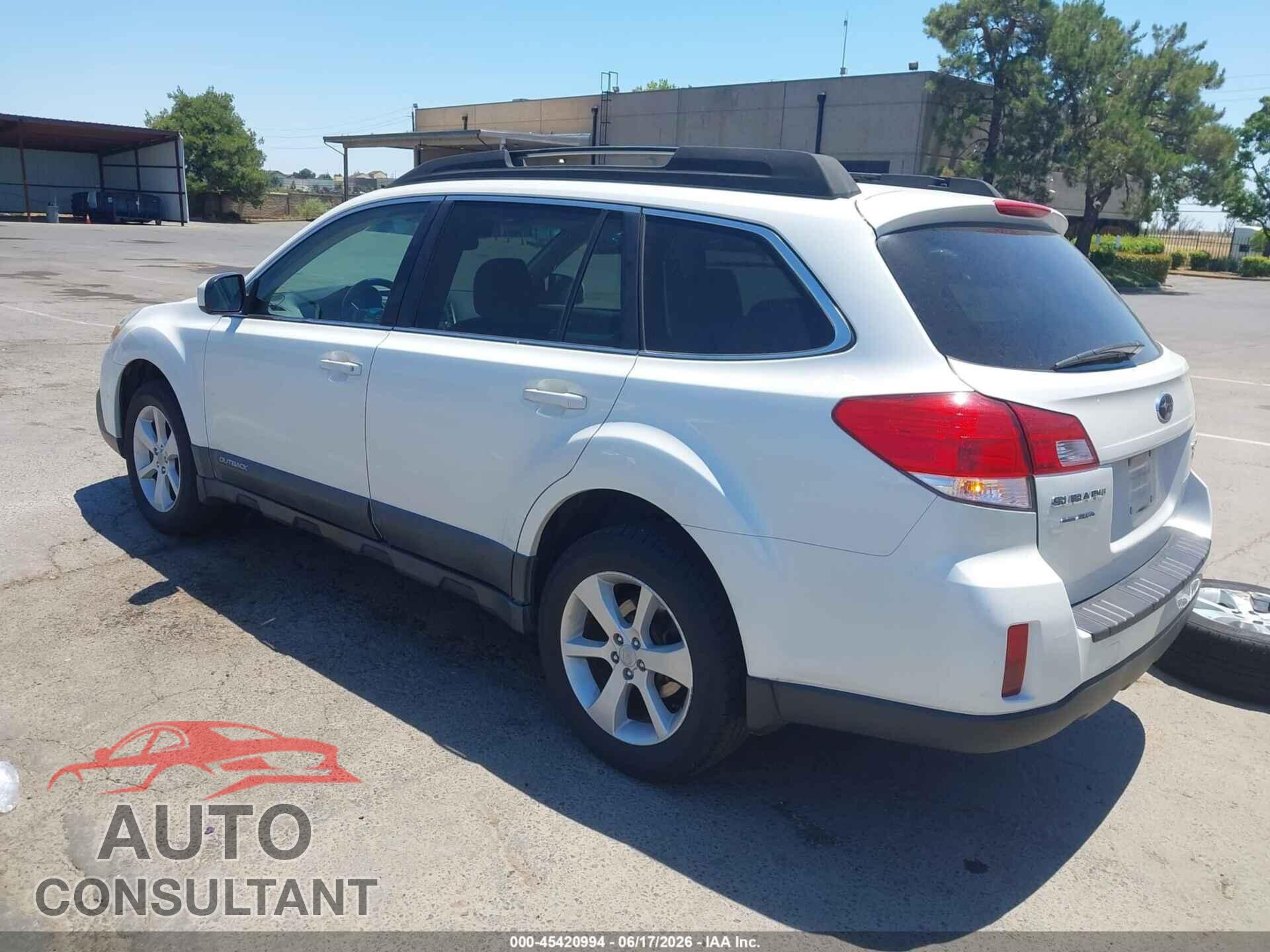 SUBARU OUTBACK 2013 - 4S4BRBCC2D3204380