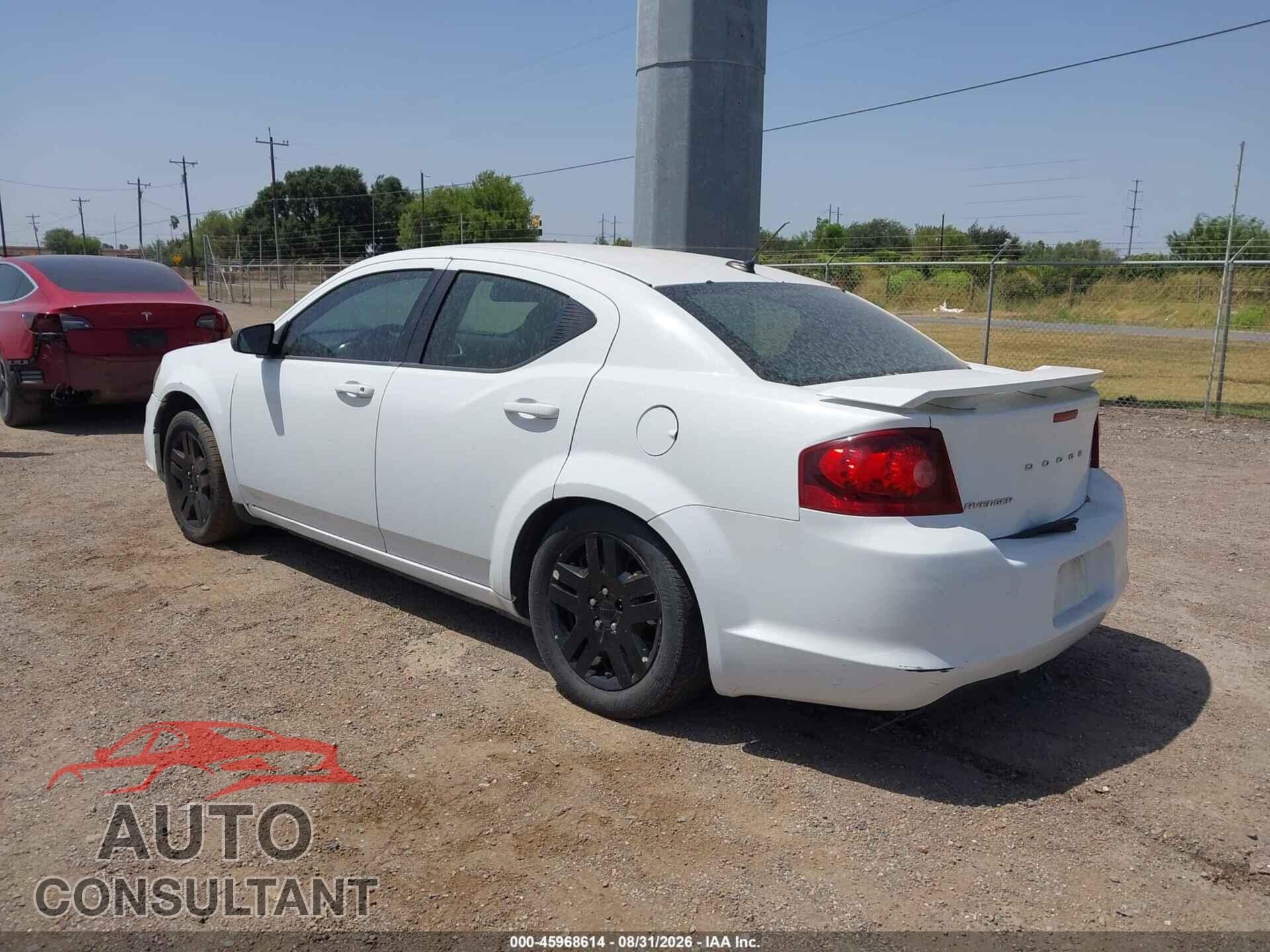 DODGE AVENGER 2013 - 1C3CDZAB8DN646034