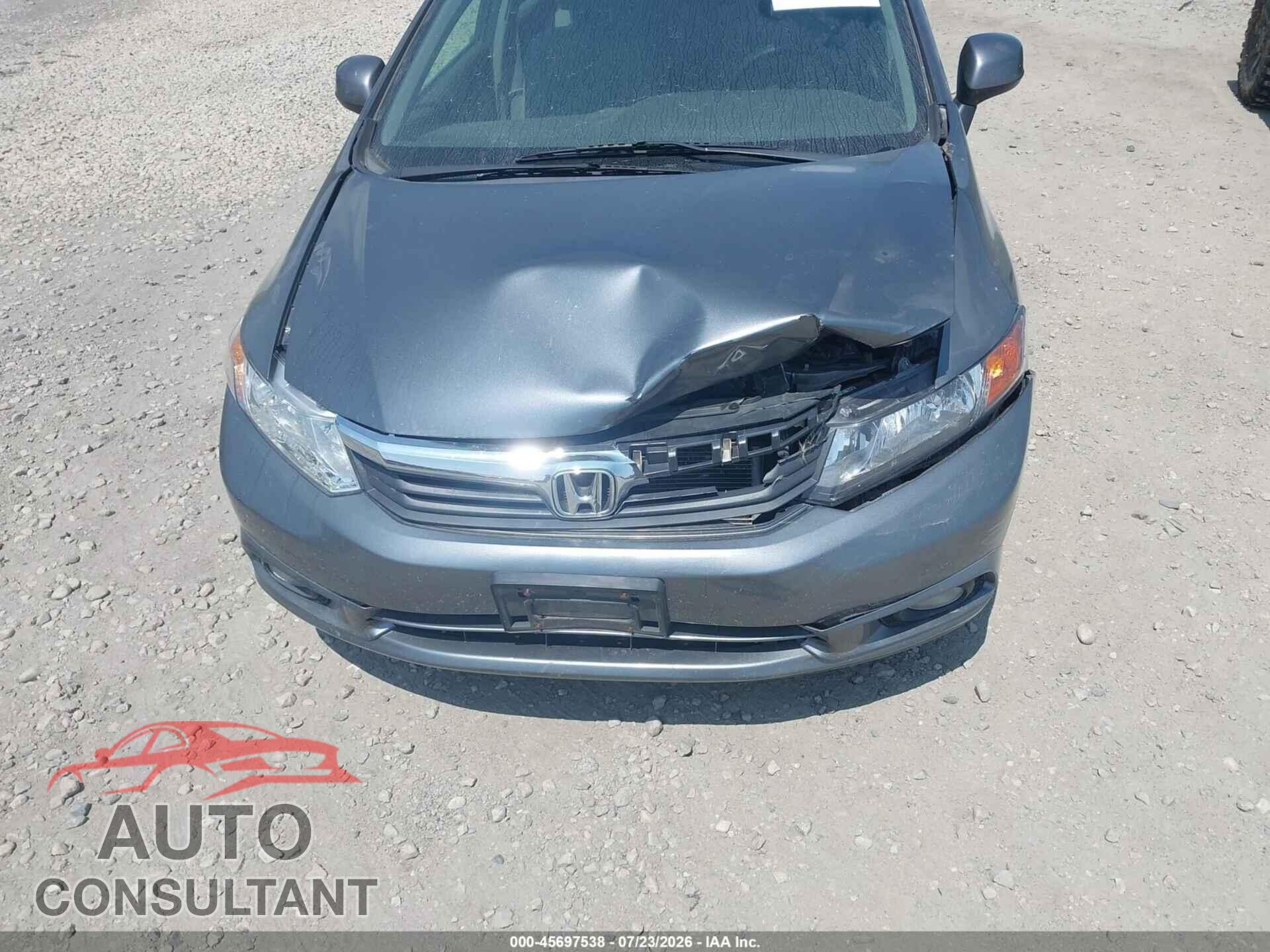 HONDA CIVIC 2012 - 19XFB2E53CE020209