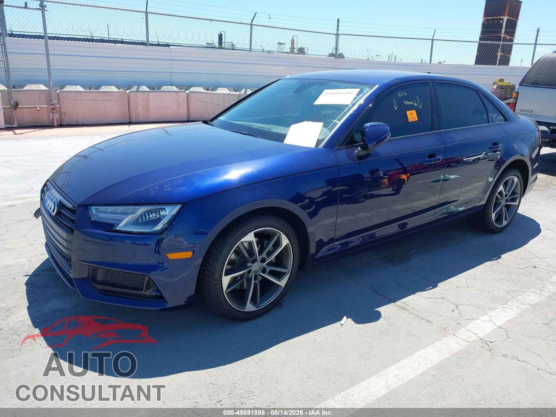 AUDI A4 2019 - WAUGMAF40KA073396