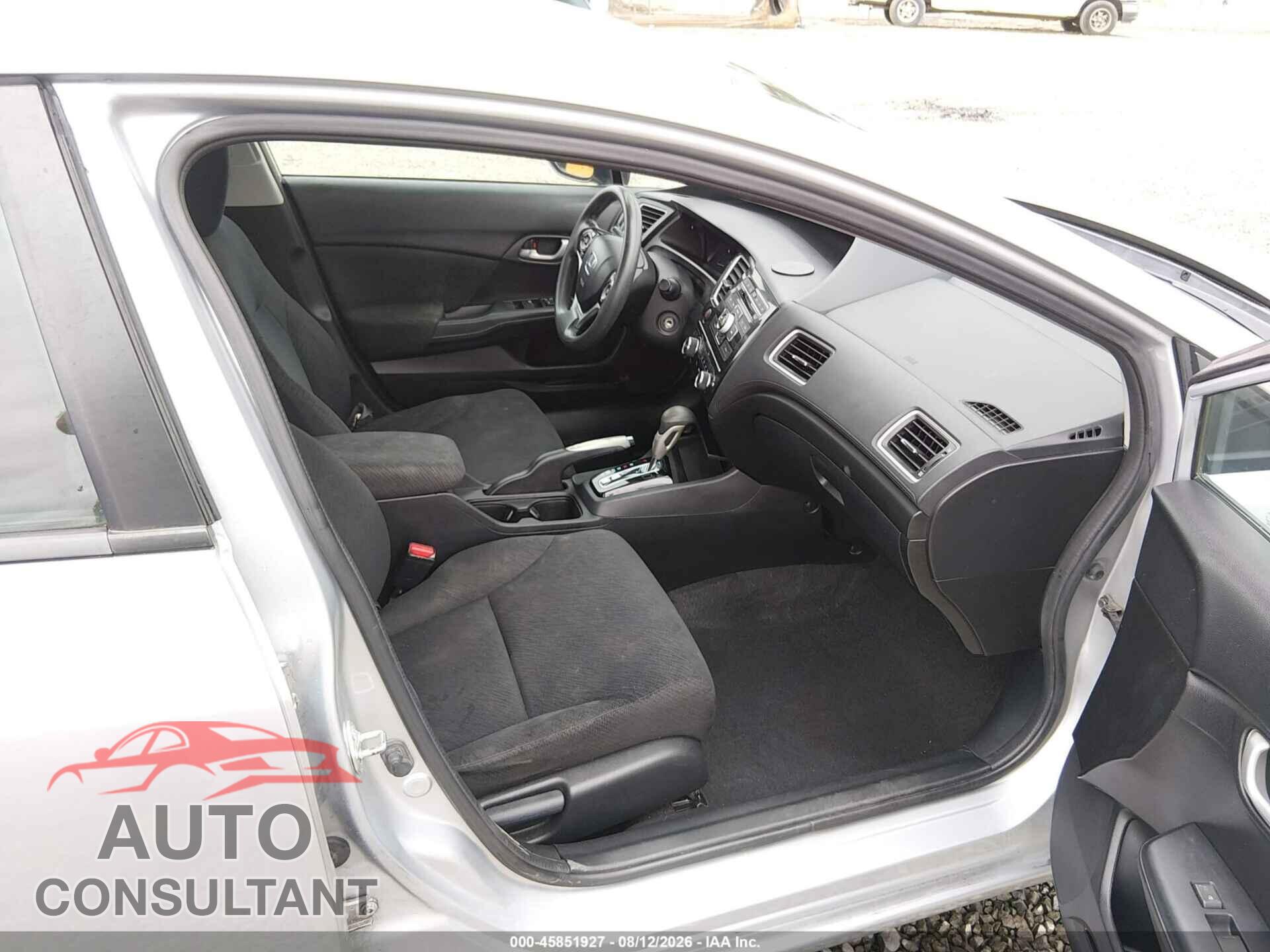 HONDA CIVIC 2013 - 19XFB2F54DE243505