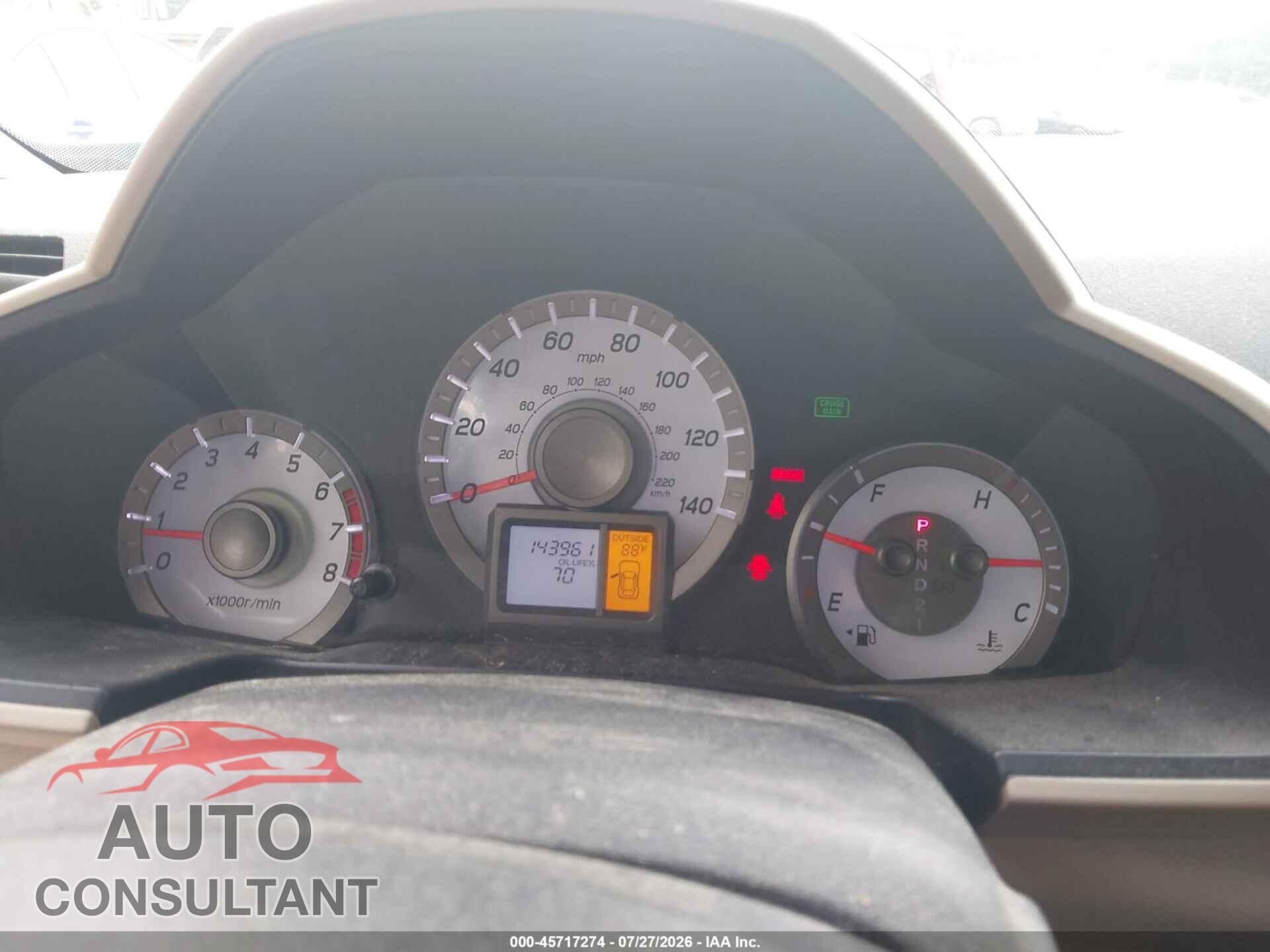 HONDA PILOT 2012 - 5FNYF3H54CB012600