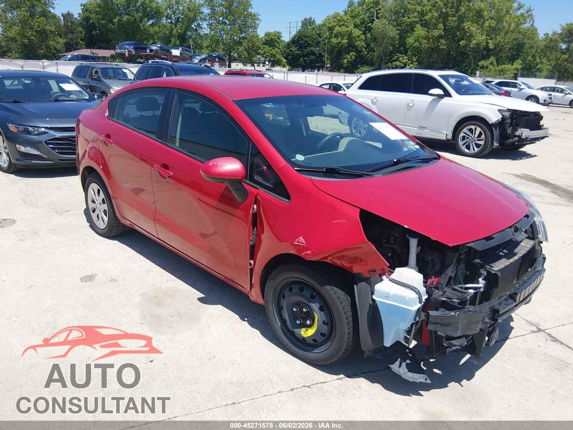 KIA RIO 2015 - KNADM4A38F6455316