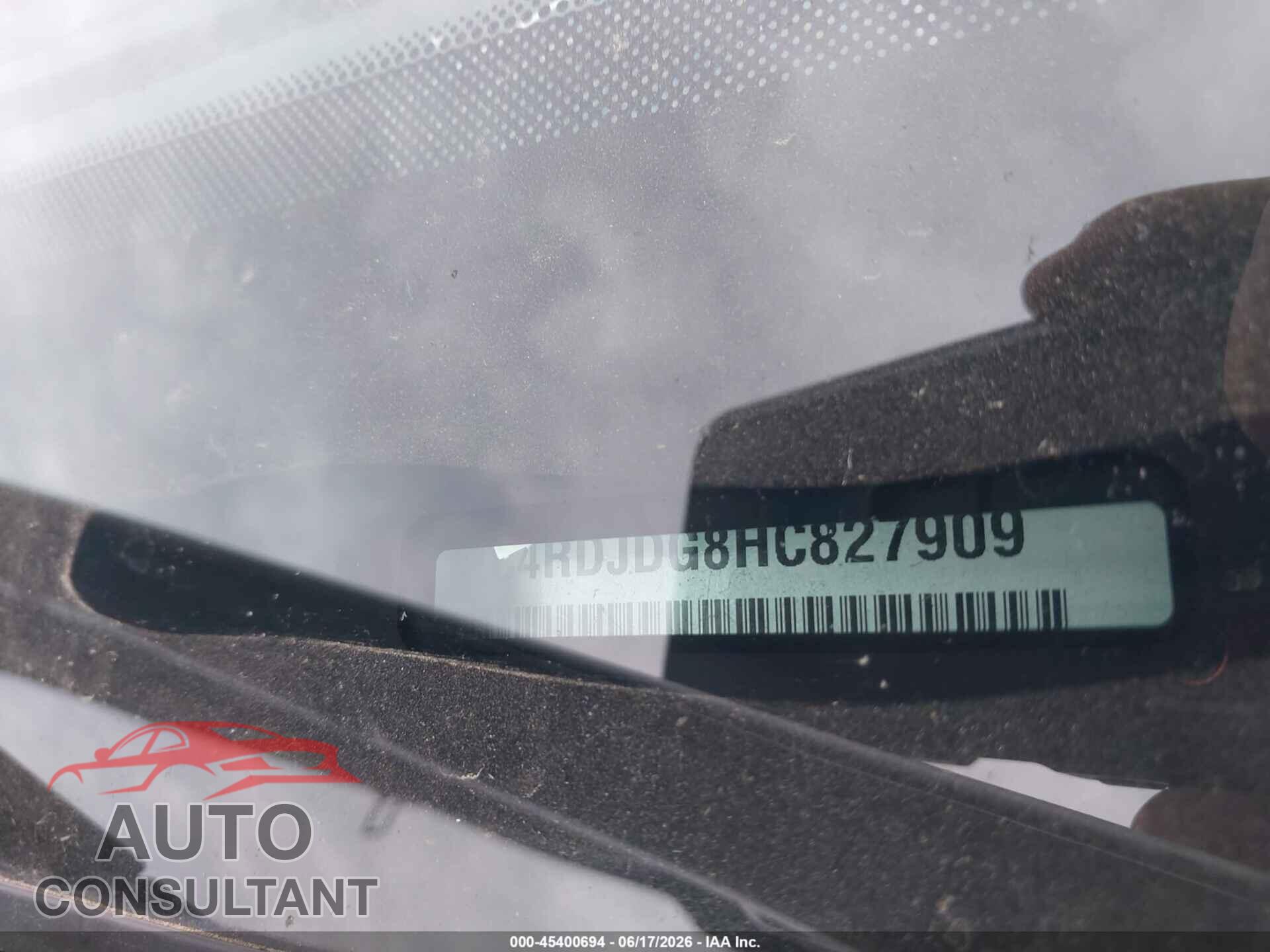 DODGE DURANGO 2017 - 1C4RDJDG8HC827909
