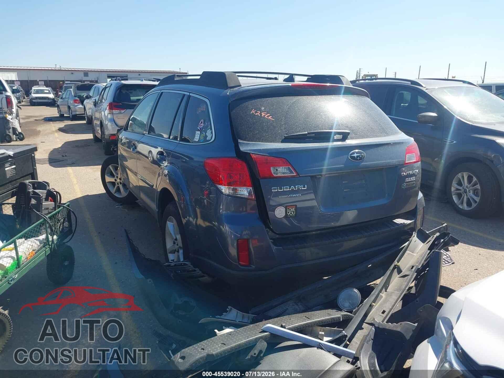 SUBARU OUTBACK 2014 - 4S4BRBLC9E3202904