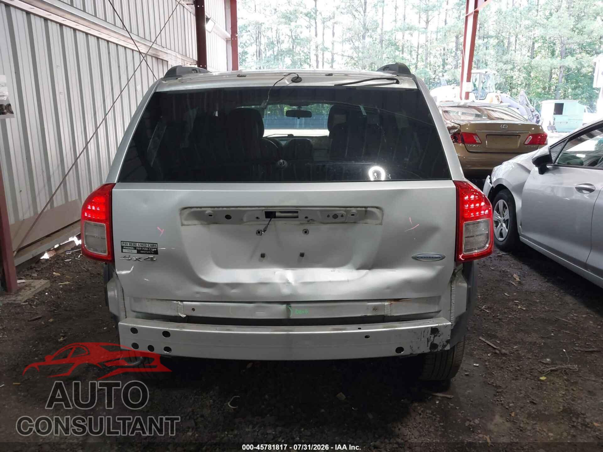 JEEP COMPASS 2011 - 1J4NF1FB8BD188842