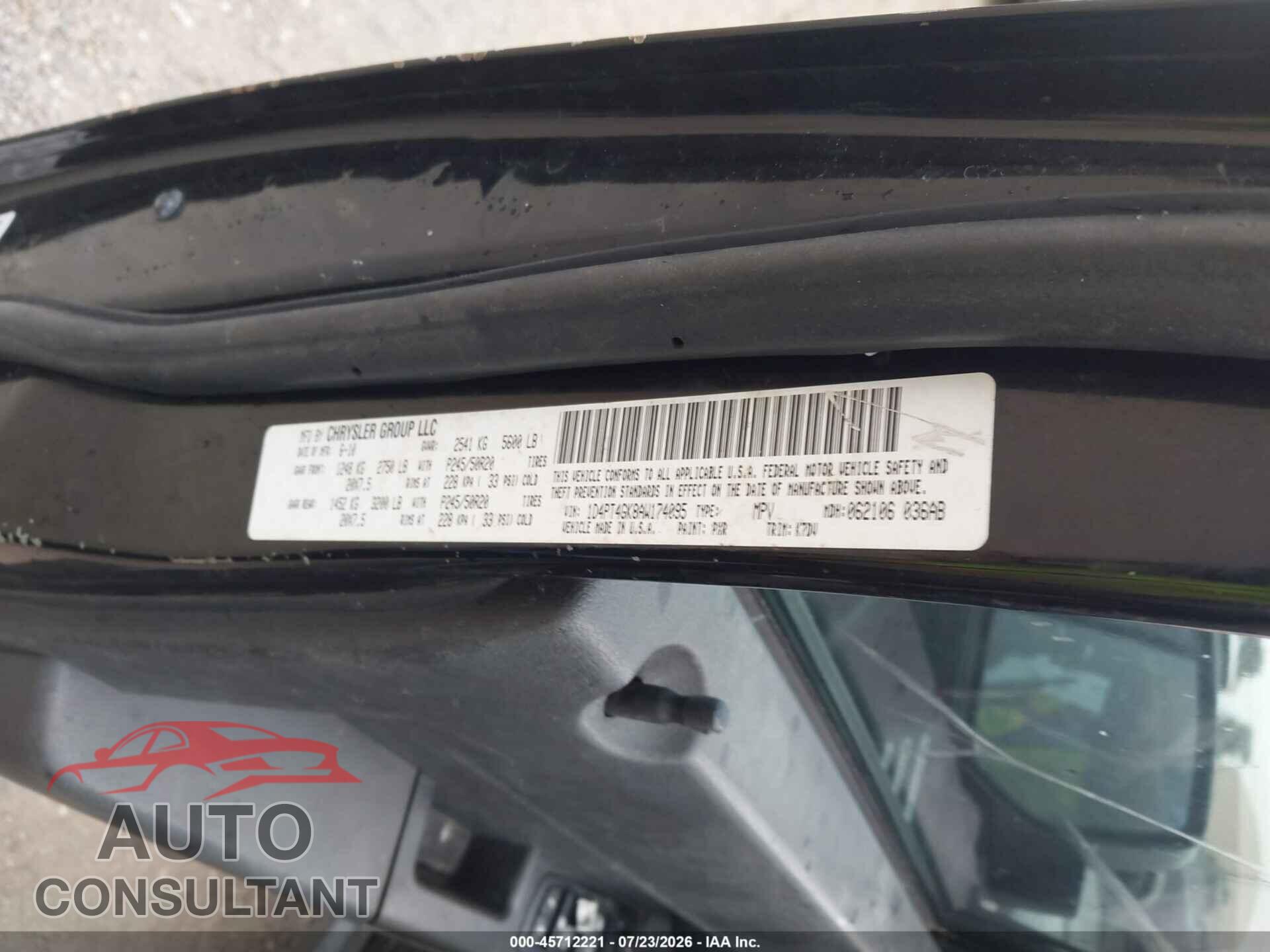 DODGE NITRO 2010 - 1D4PT4GK8AW174095