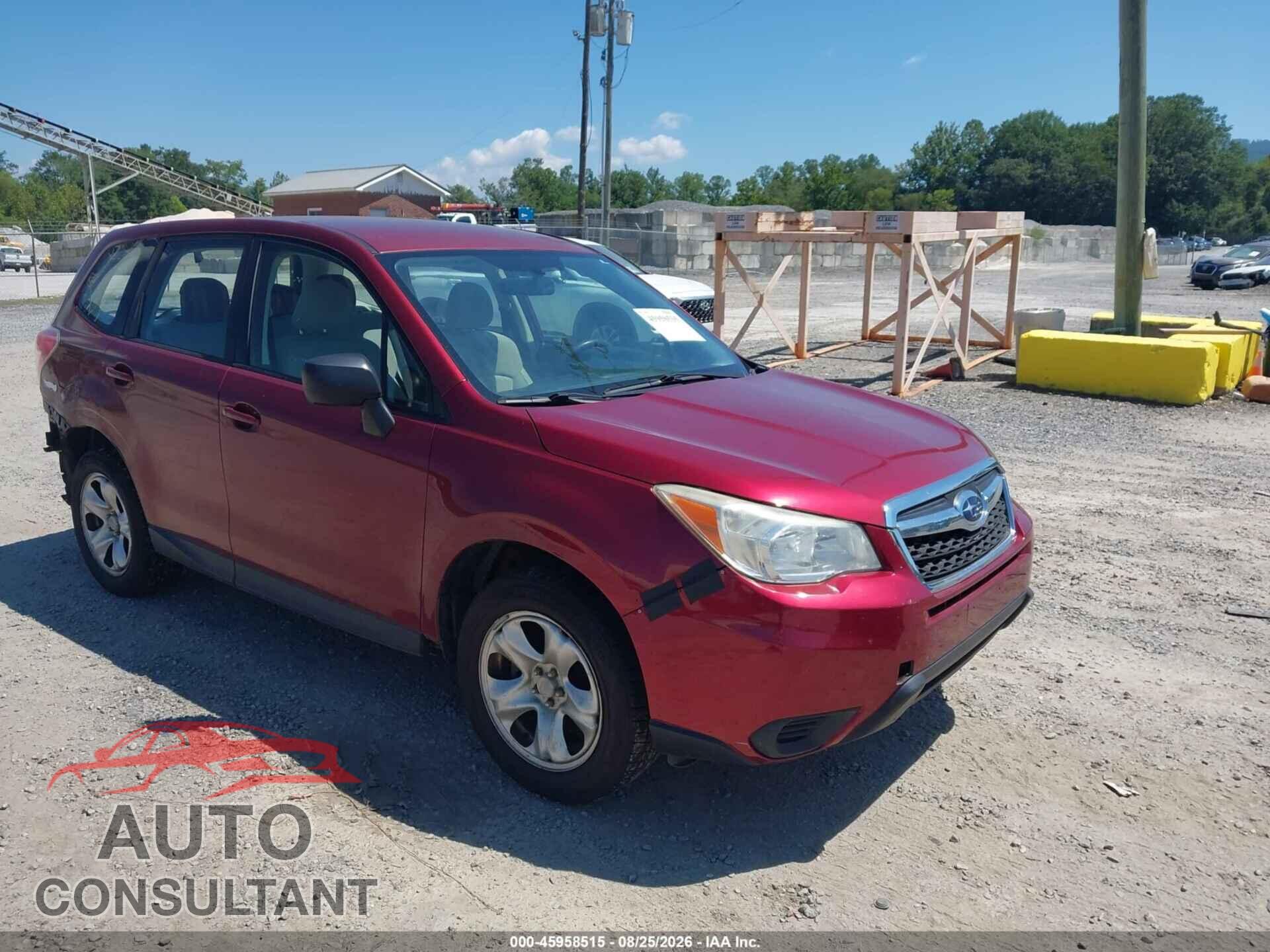 SUBARU FORESTER 2014 - JF2SJAAC2EG462984