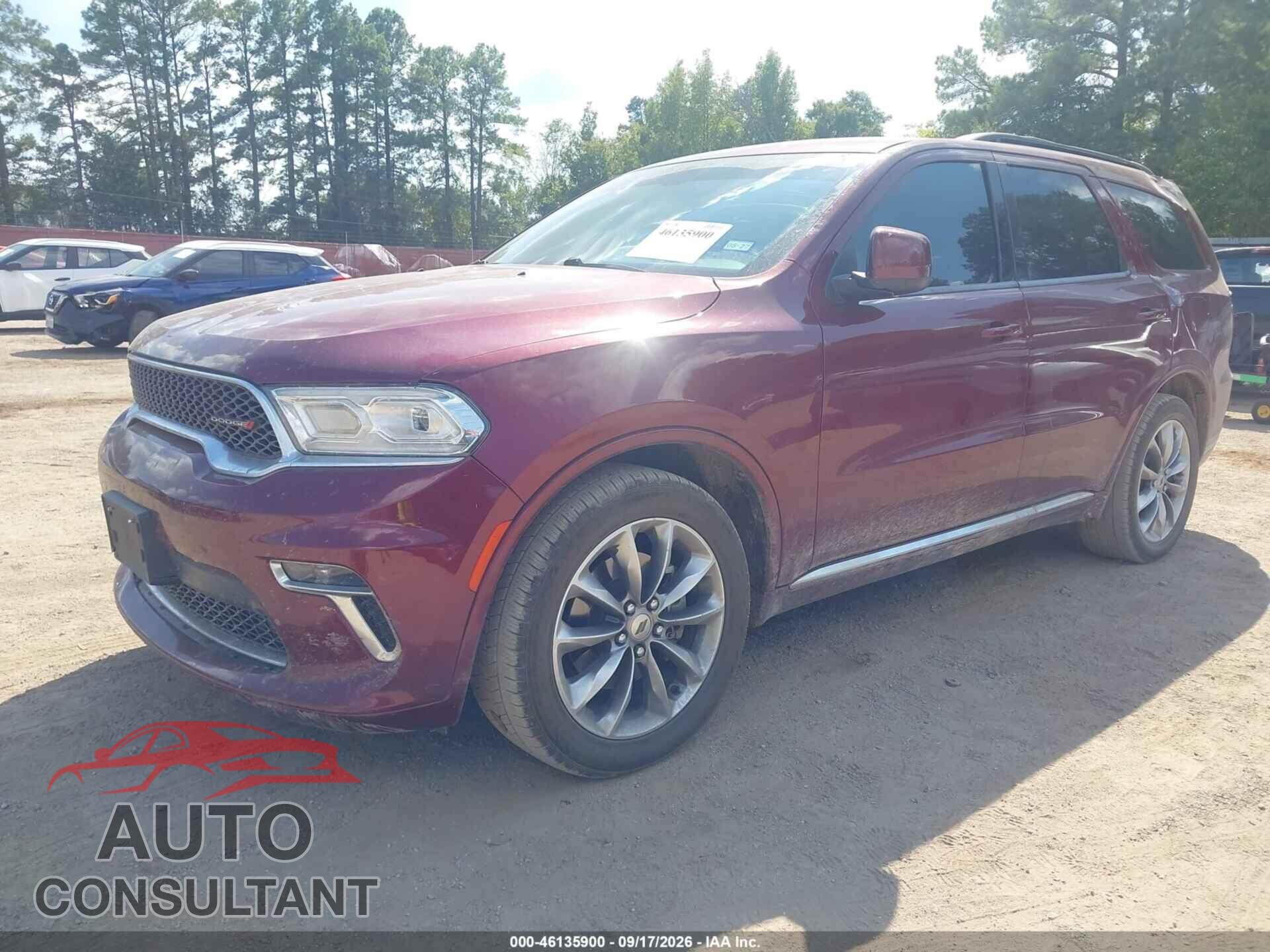 DODGE DURANGO 2021 - 1C4RDHAG9MC554728
