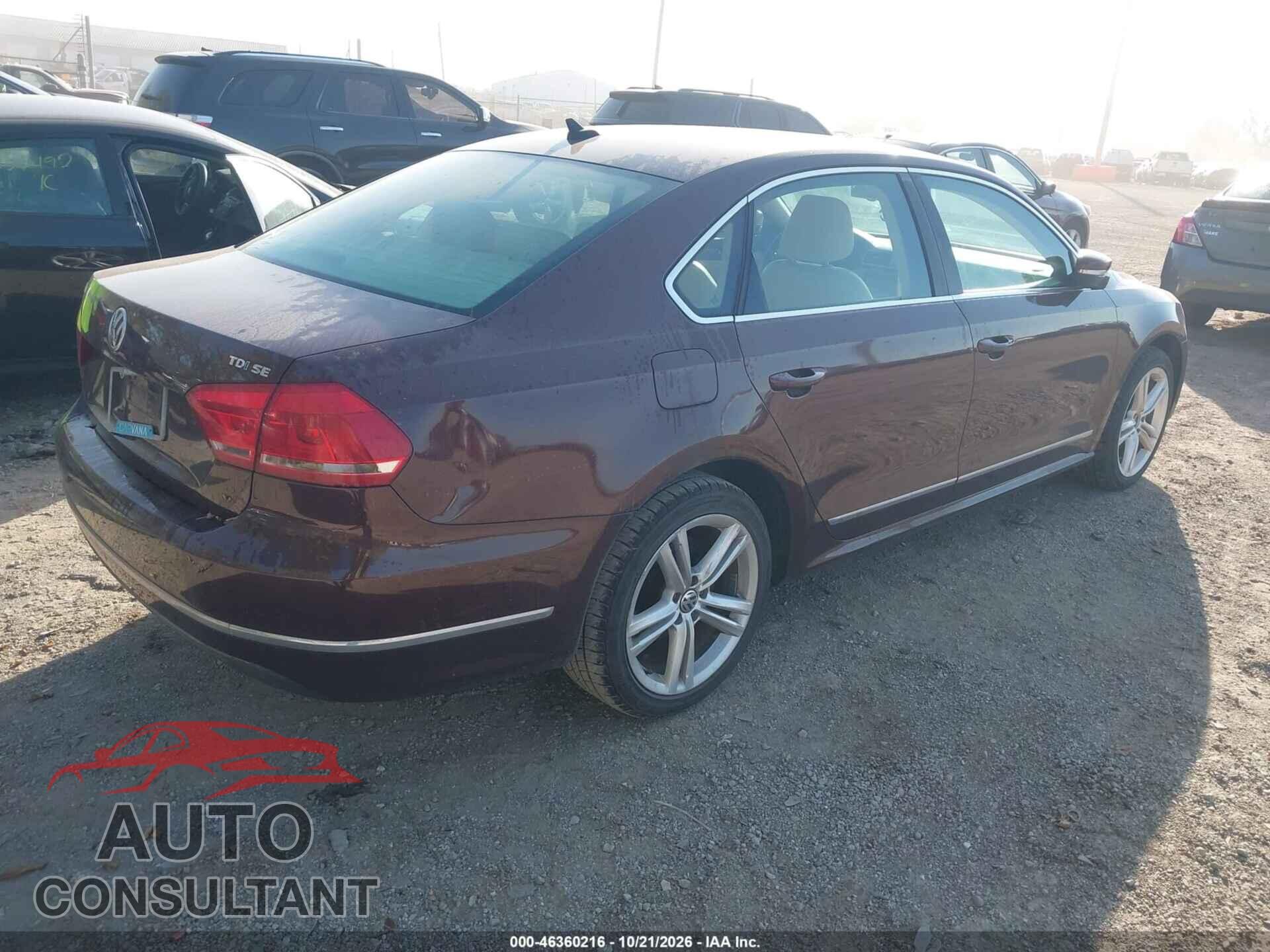 VOLKSWAGEN PASSAT 2014 - 1VWBN7A36EC007842