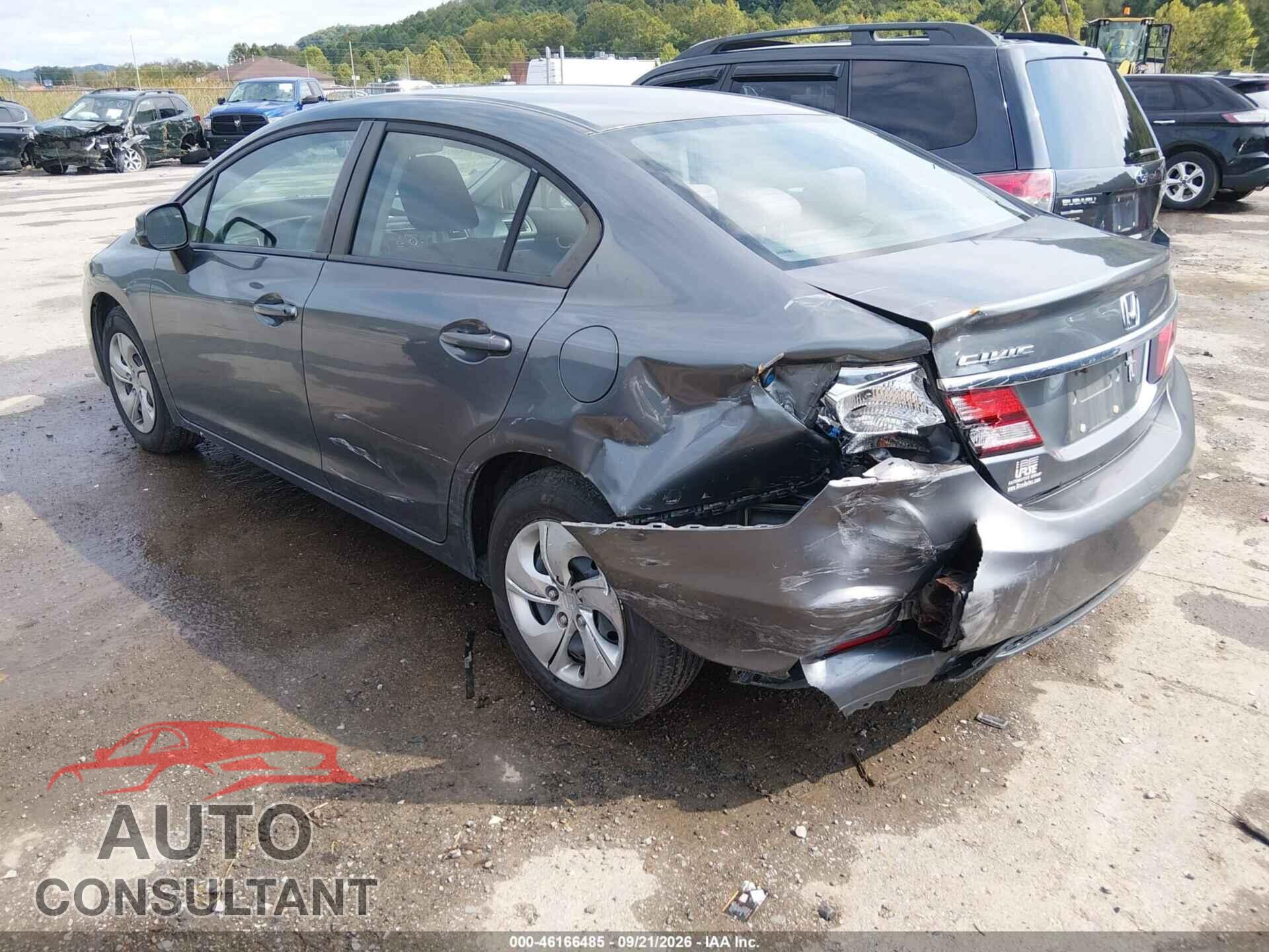 HONDA CIVIC 2013 - 19XFB2F57DE242624