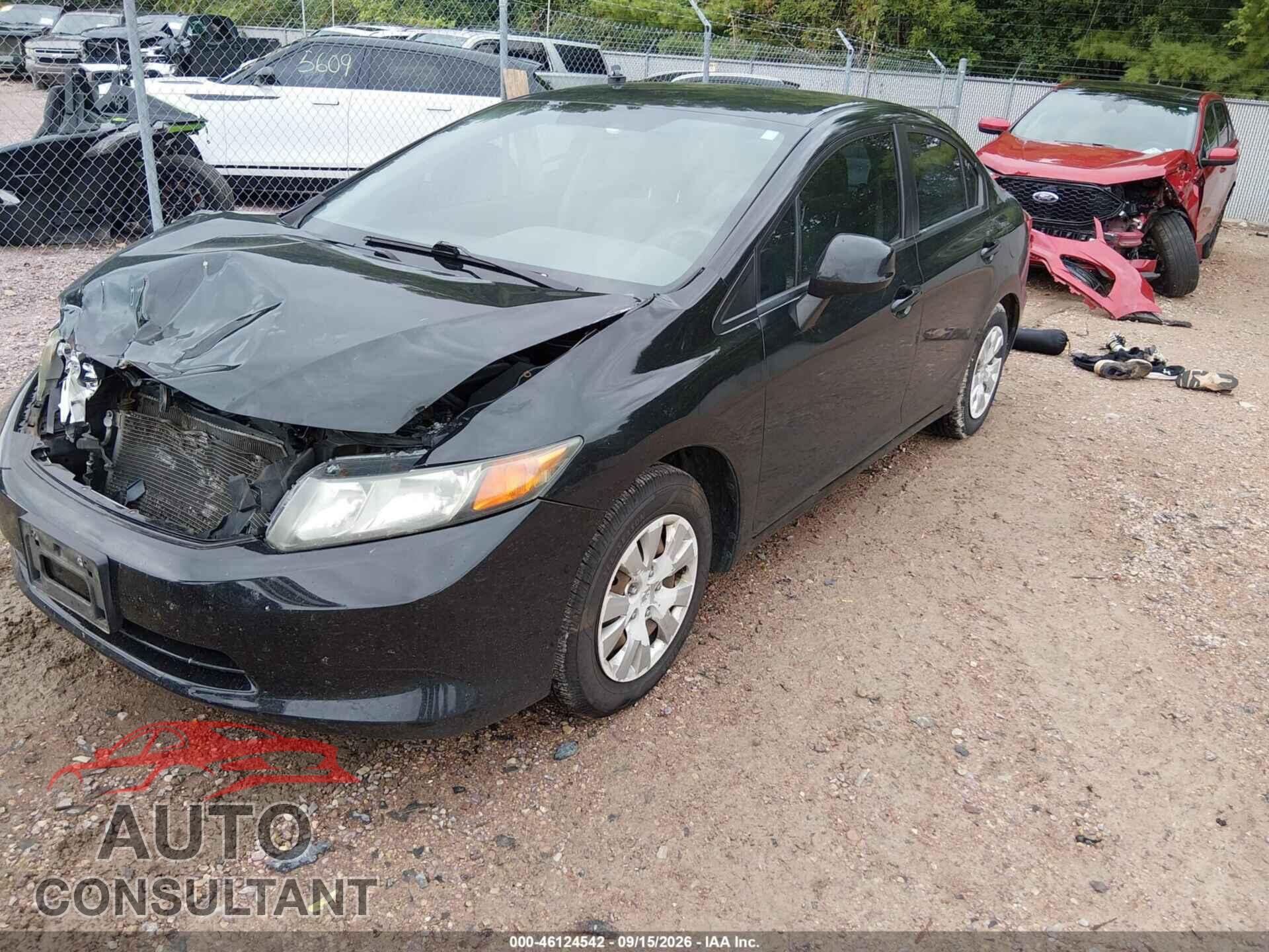HONDA CIVIC 2012 - 2HGFB2F52CH524853