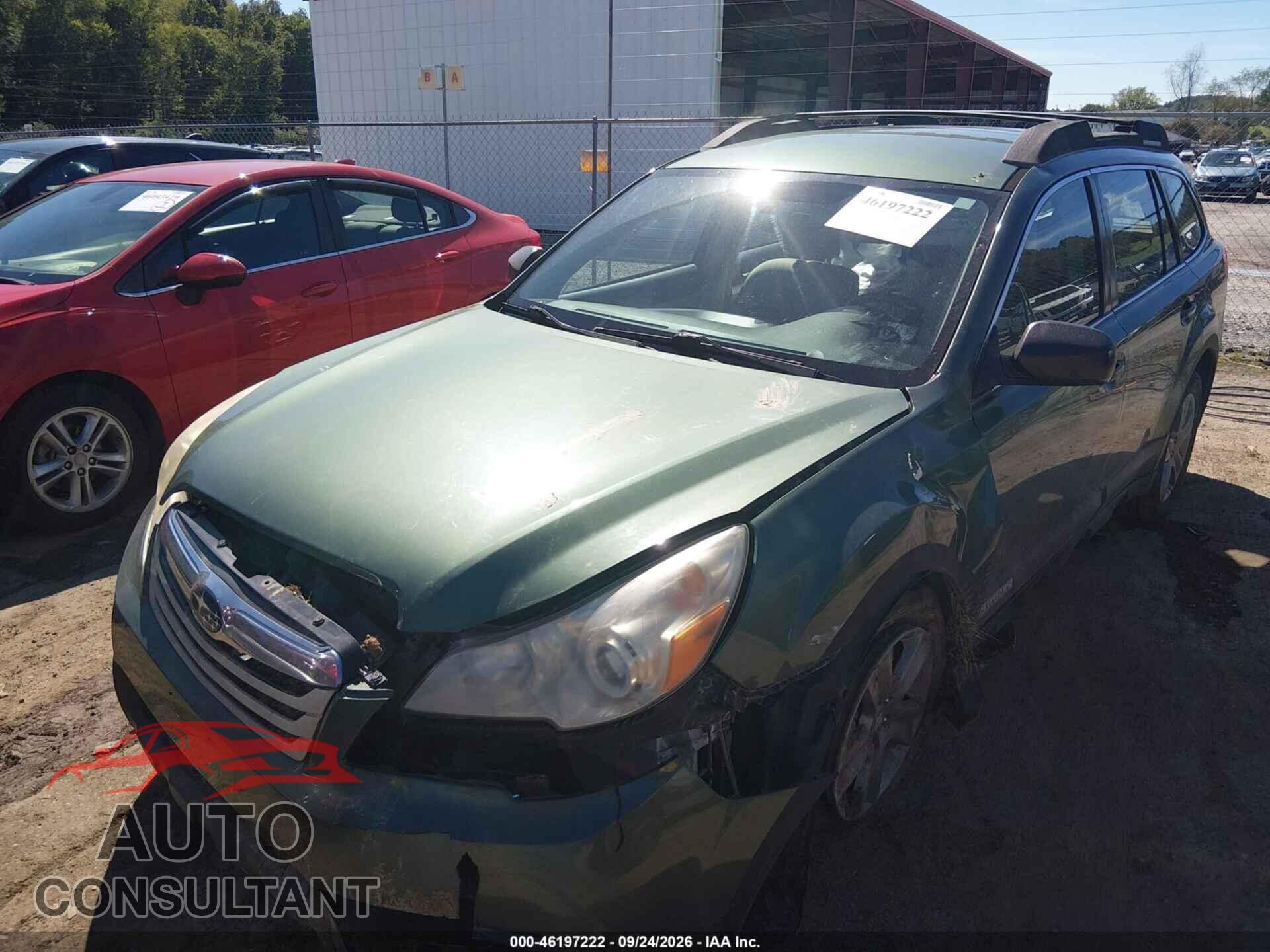 SUBARU OUTBACK 2011 - 4S4BRBAC4B3370092