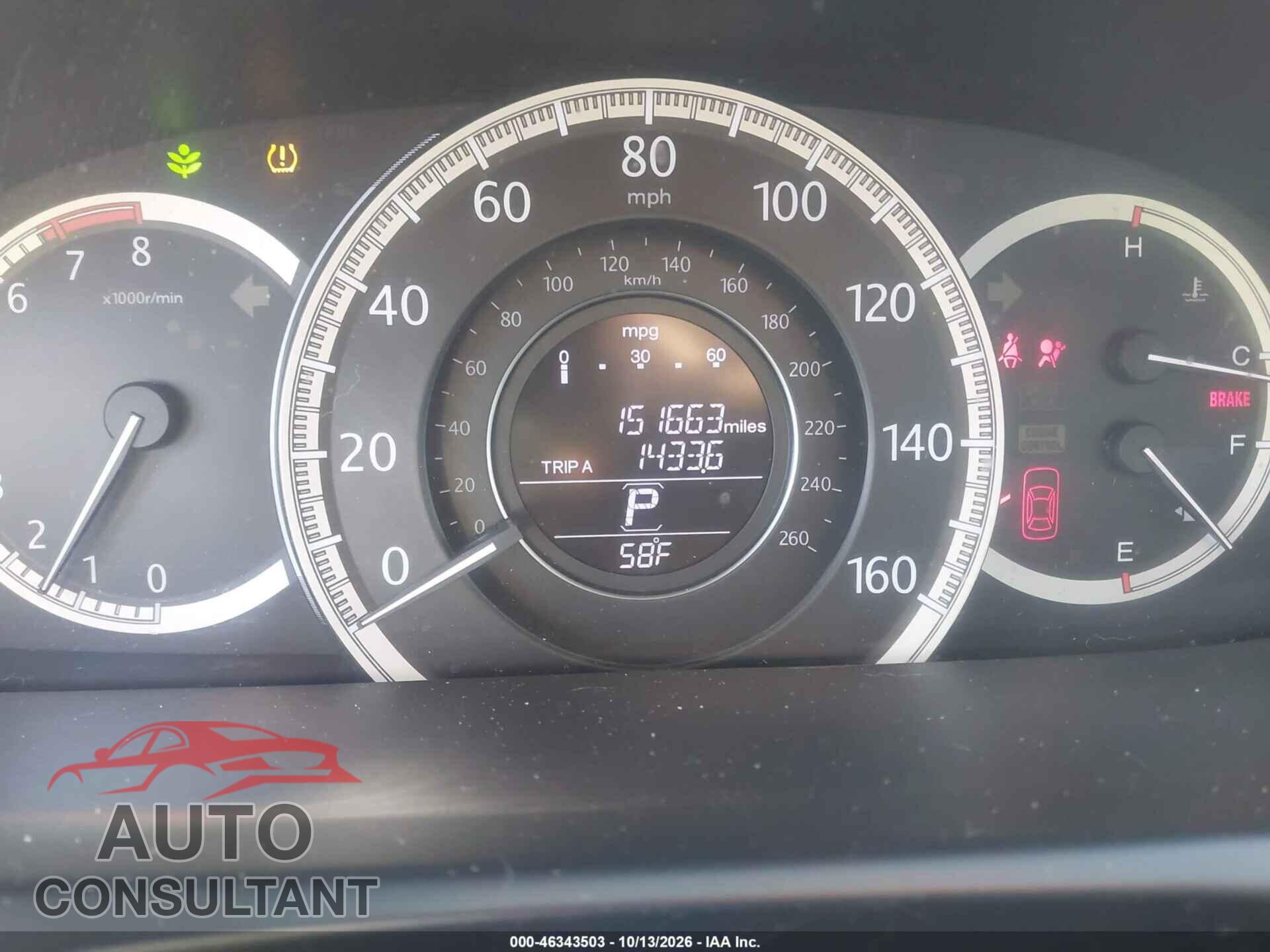 HONDA ACCORD 2015 - 1HGCR2F37FA187676