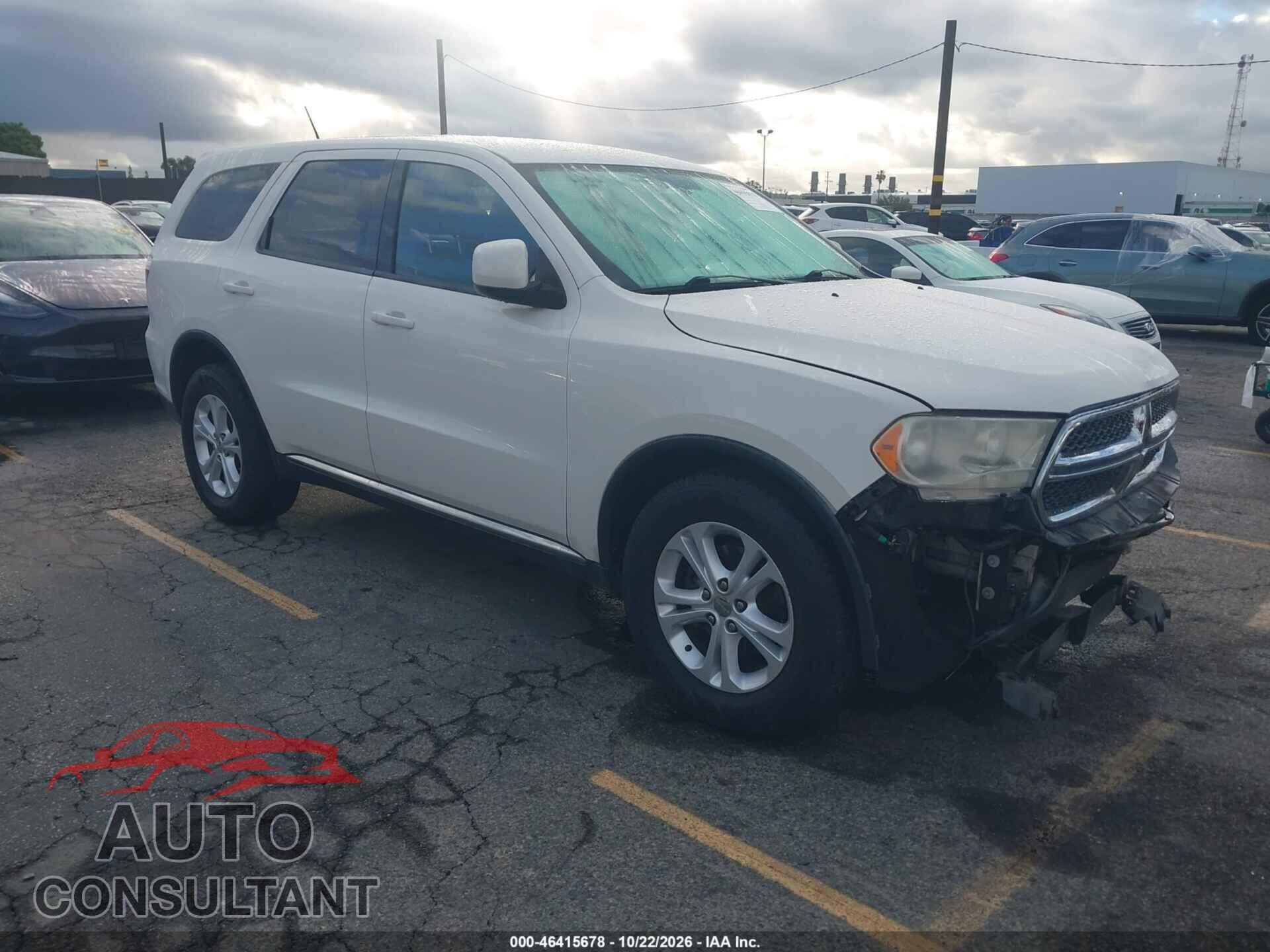 DODGE DURANGO 2012 - 1C4RDHAG6CC271203