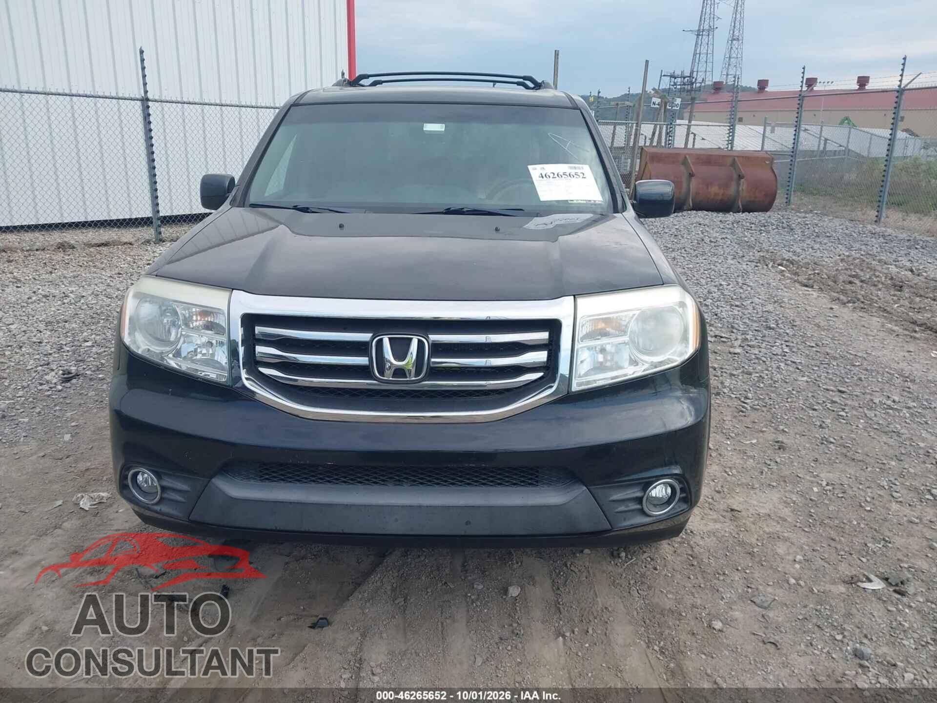 HONDA PILOT 2012 - 5FNYF4H68CB045937