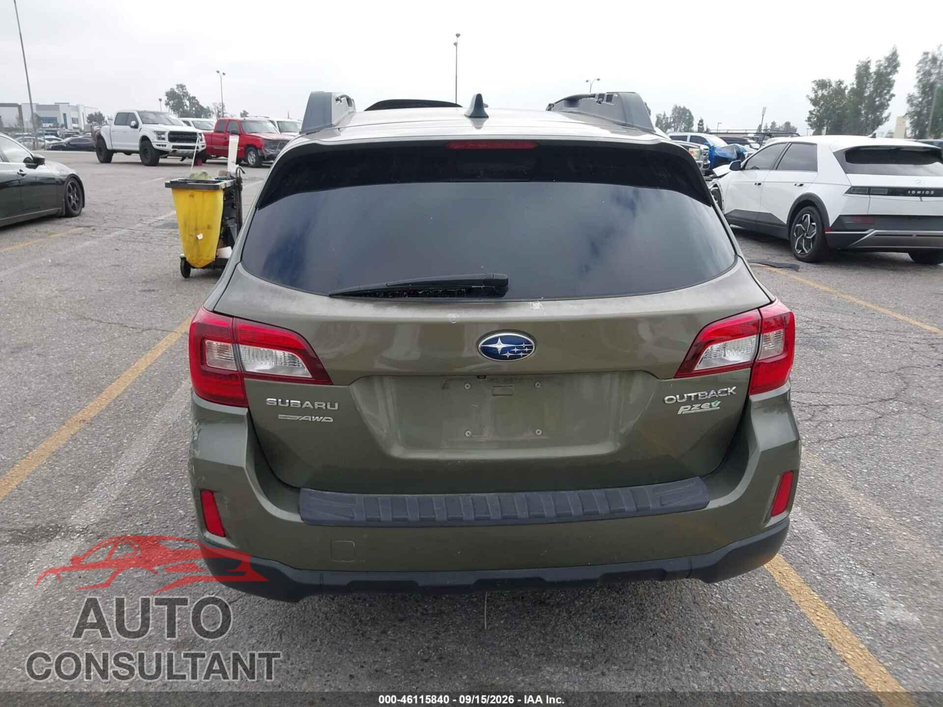 SUBARU OUTBACK 2016 - 4S4BSANC3G3207580