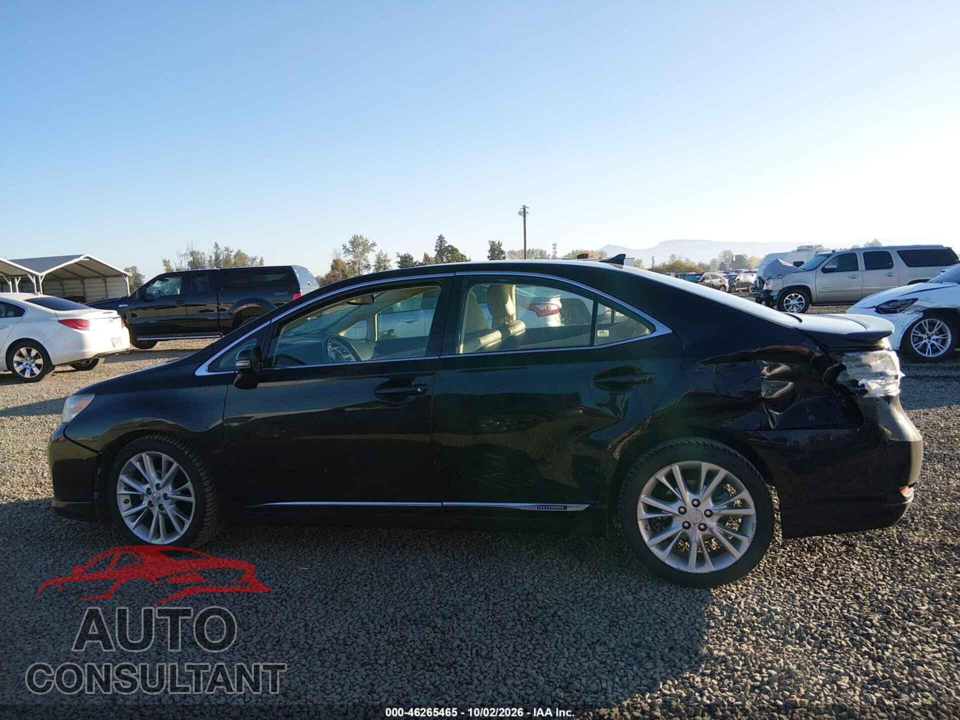 LEXUS HS 250H 2010 - JTHBB1BA8A2021889