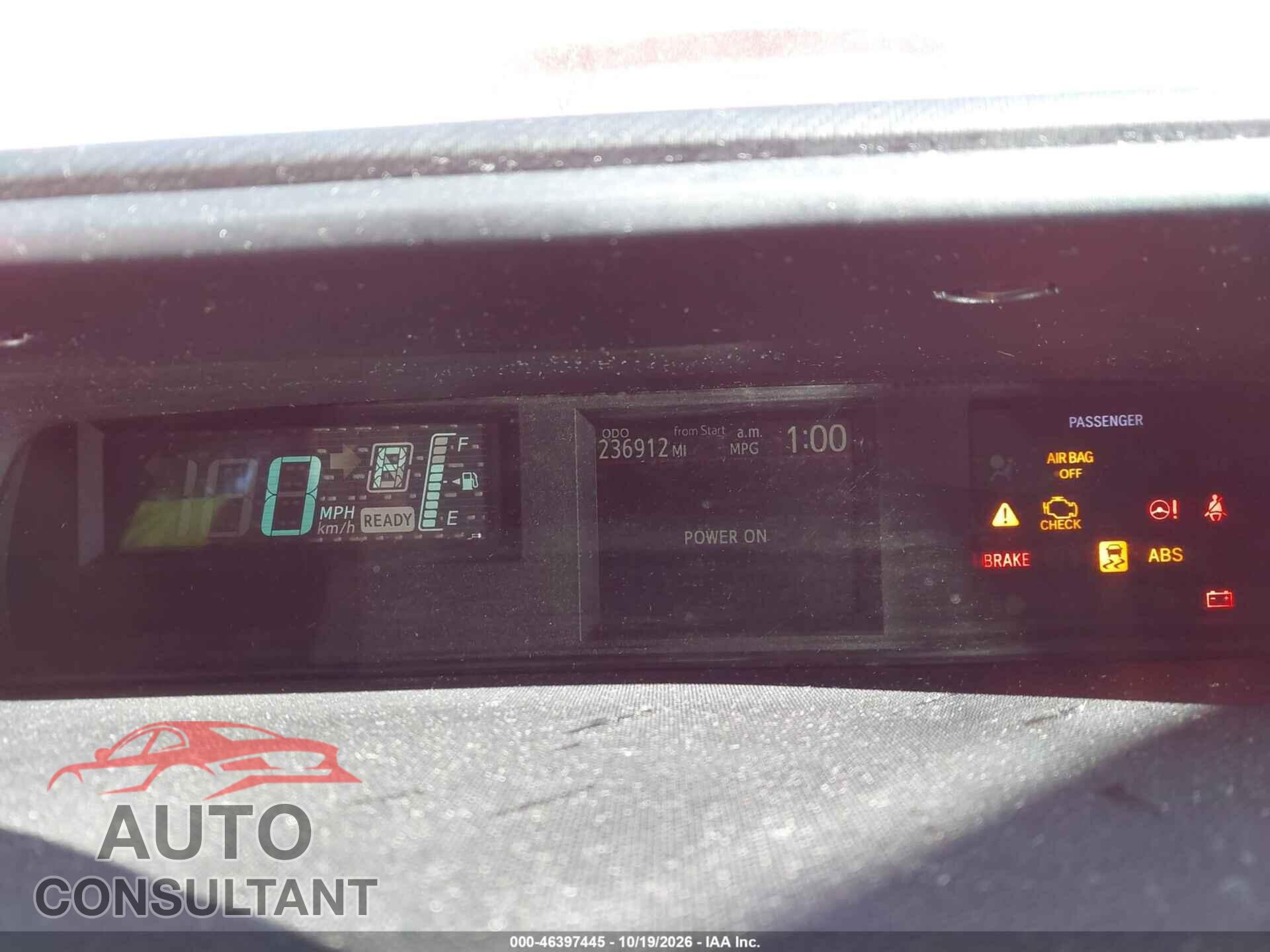 TOYOTA PRIUS C 2012 - JTDKDTB39C1027184