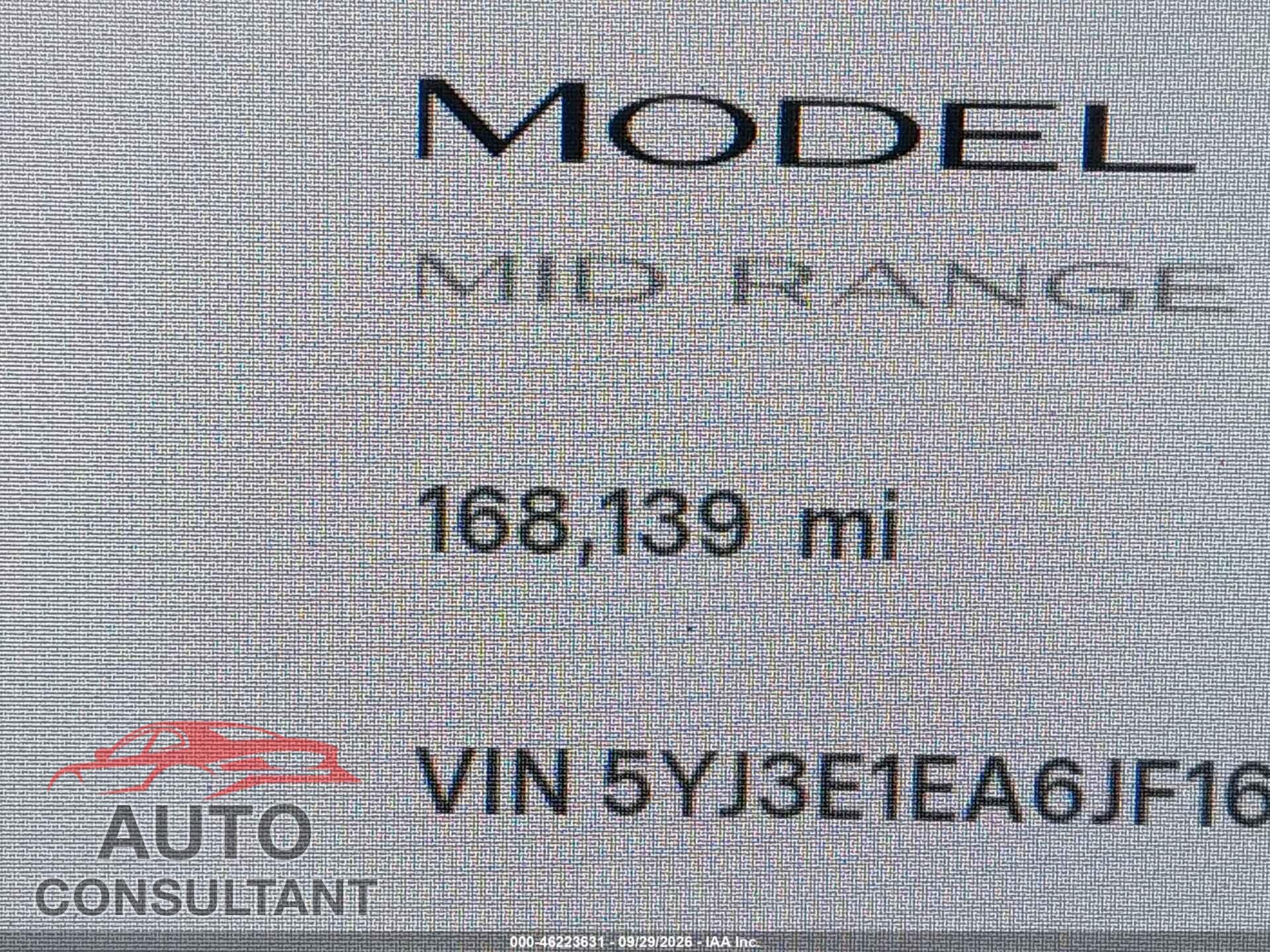TESLA MODEL 3 2018 - 5YJ3E1EA6JF163812