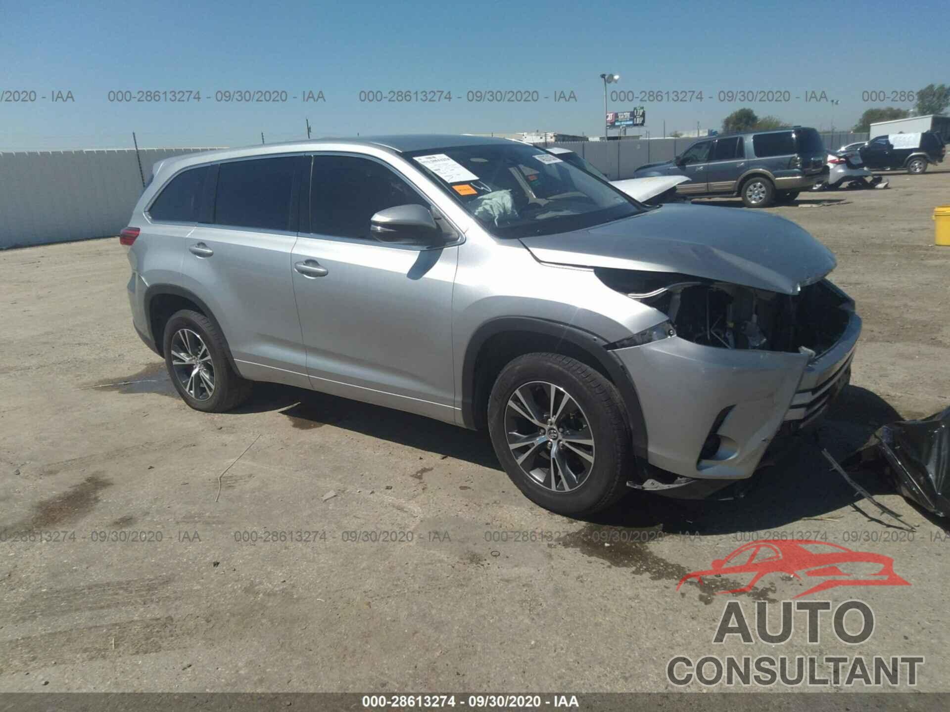 TOYOTA HIGHLANDER 2018 - 5TDZZRFH1JS254572