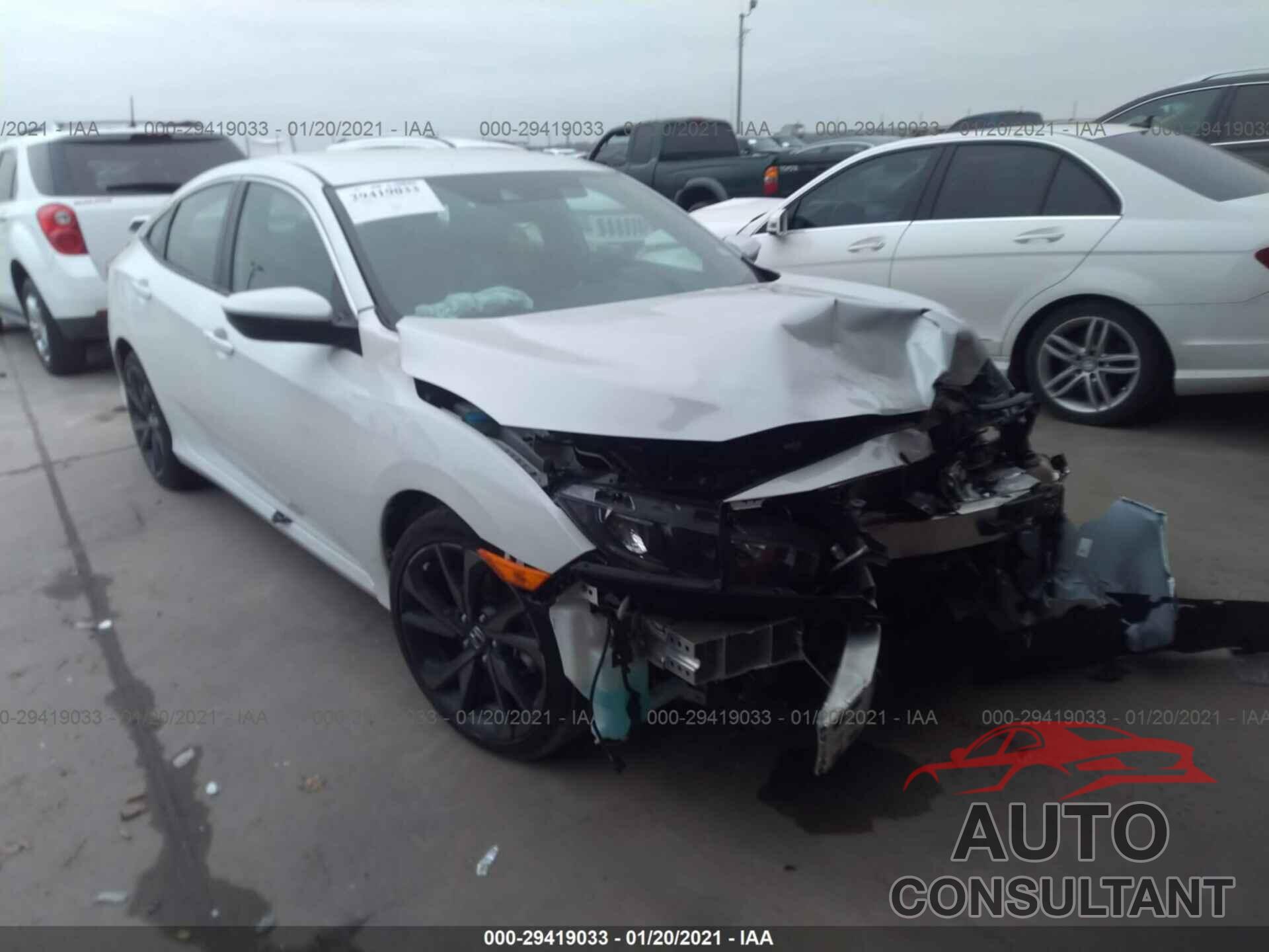 HONDA CIVIC SEDAN 2019 - 19XFC2F80KE047811