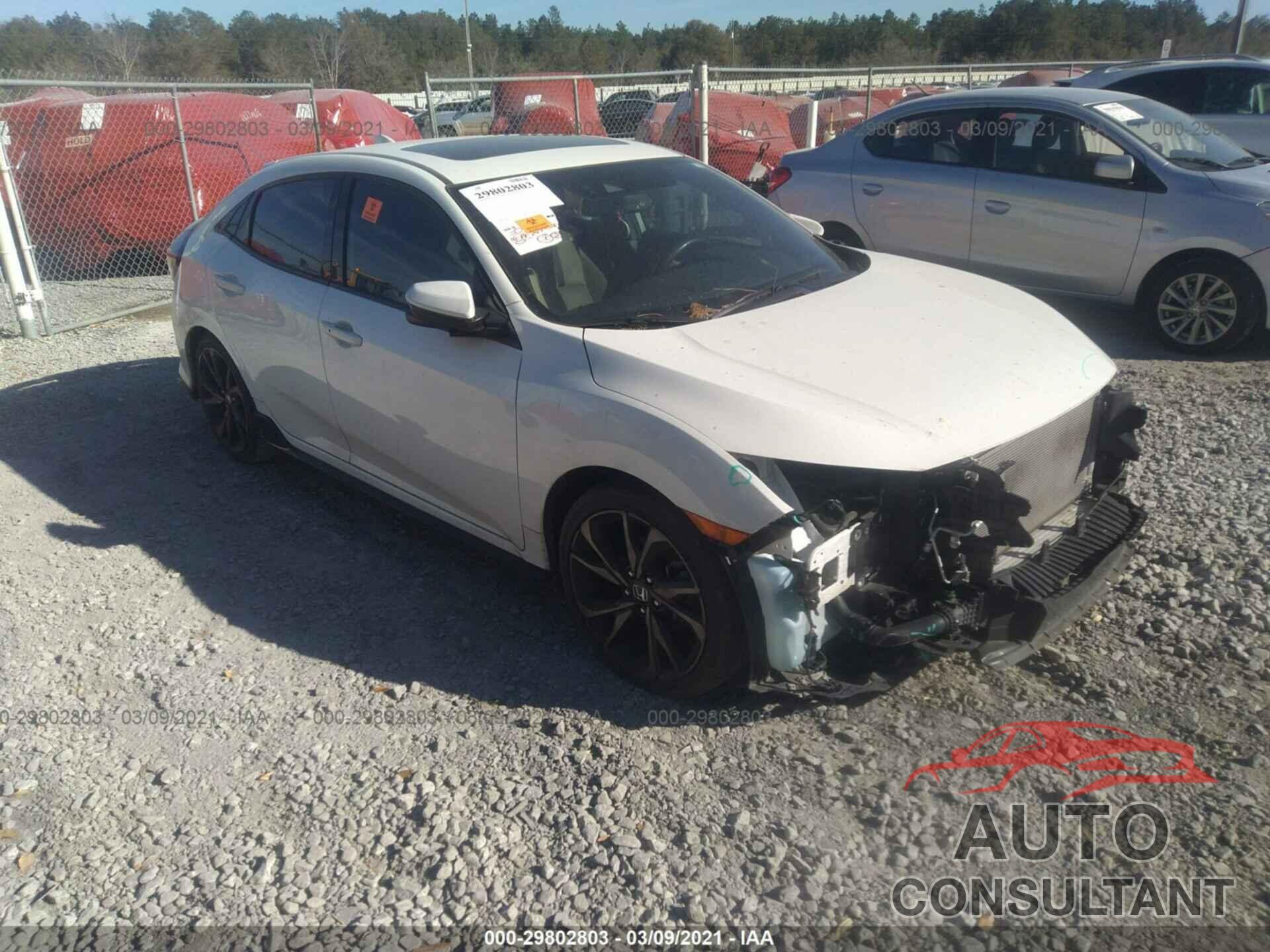 HONDA CIVIC HATCHBACK 2018 - SHHFK7H95JU204617