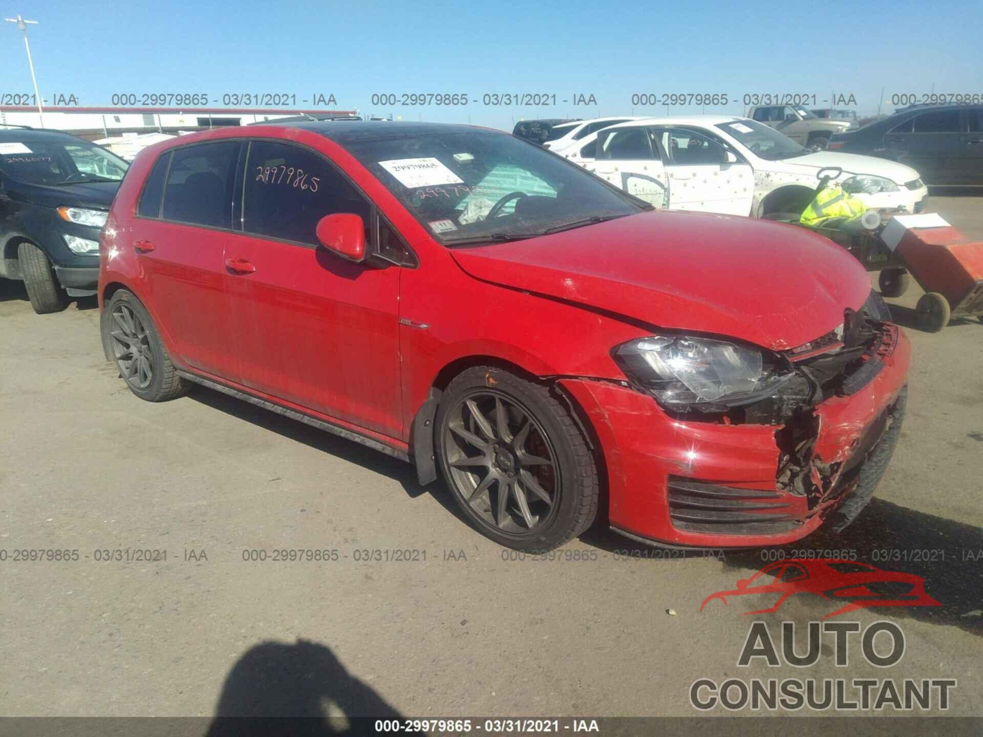 VOLKSWAGEN GOLF GTI 2017 - 3VW547AU8HM017543