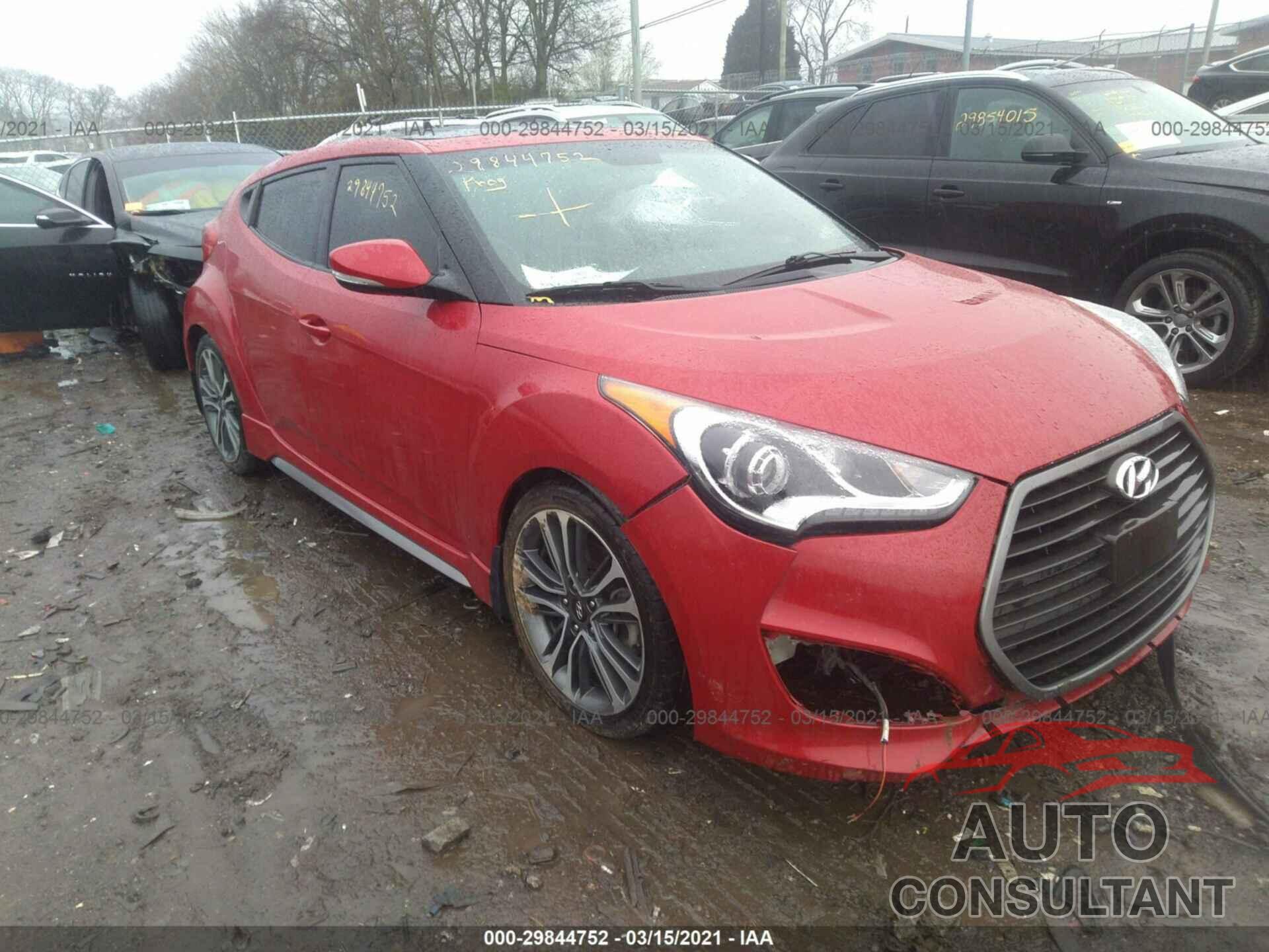 HYUNDAI VELOSTER 2016 - KMHTC6AE9GU302662