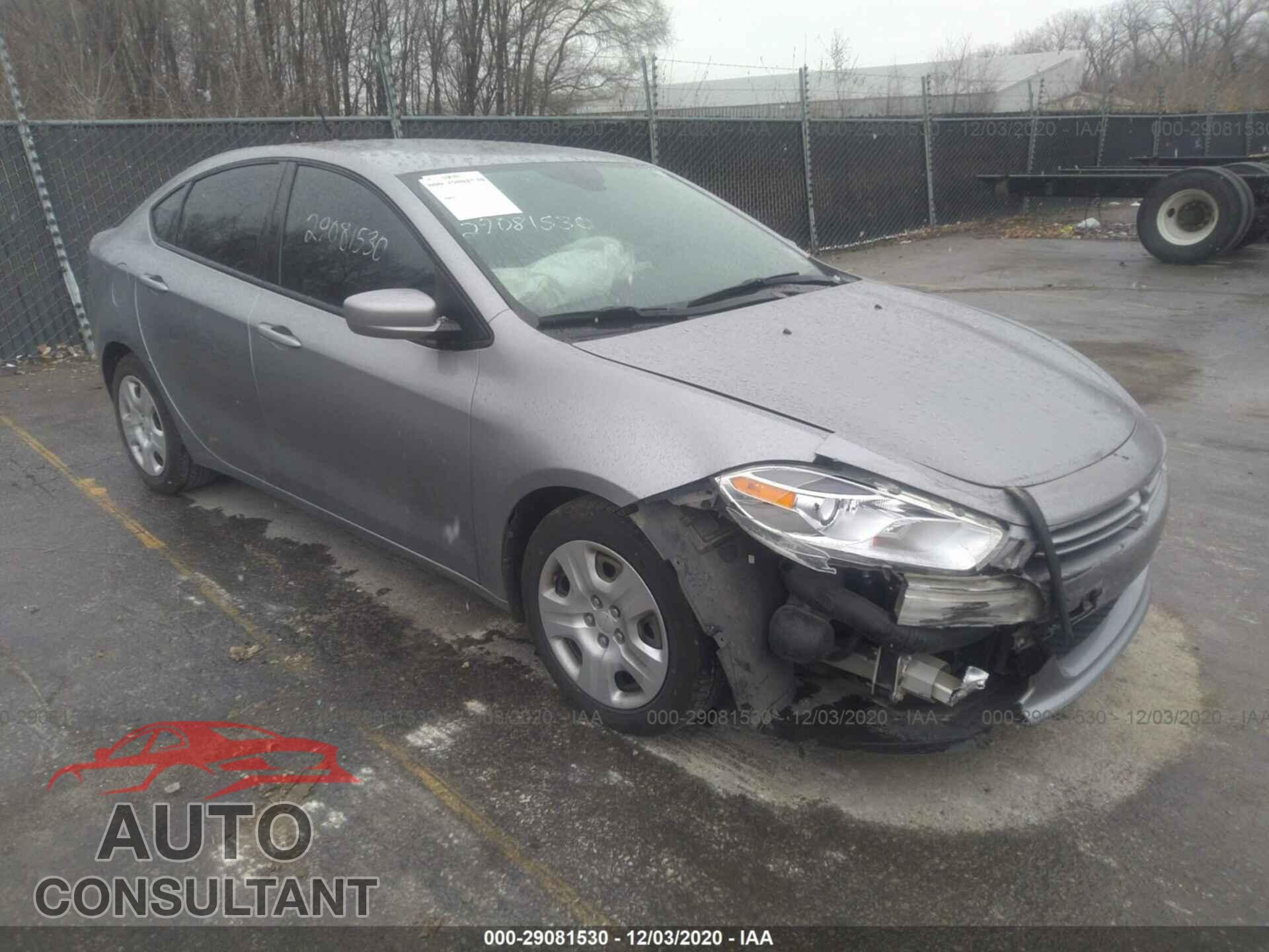 DODGE DART 2016 - 1C3CDFAA2GD516461