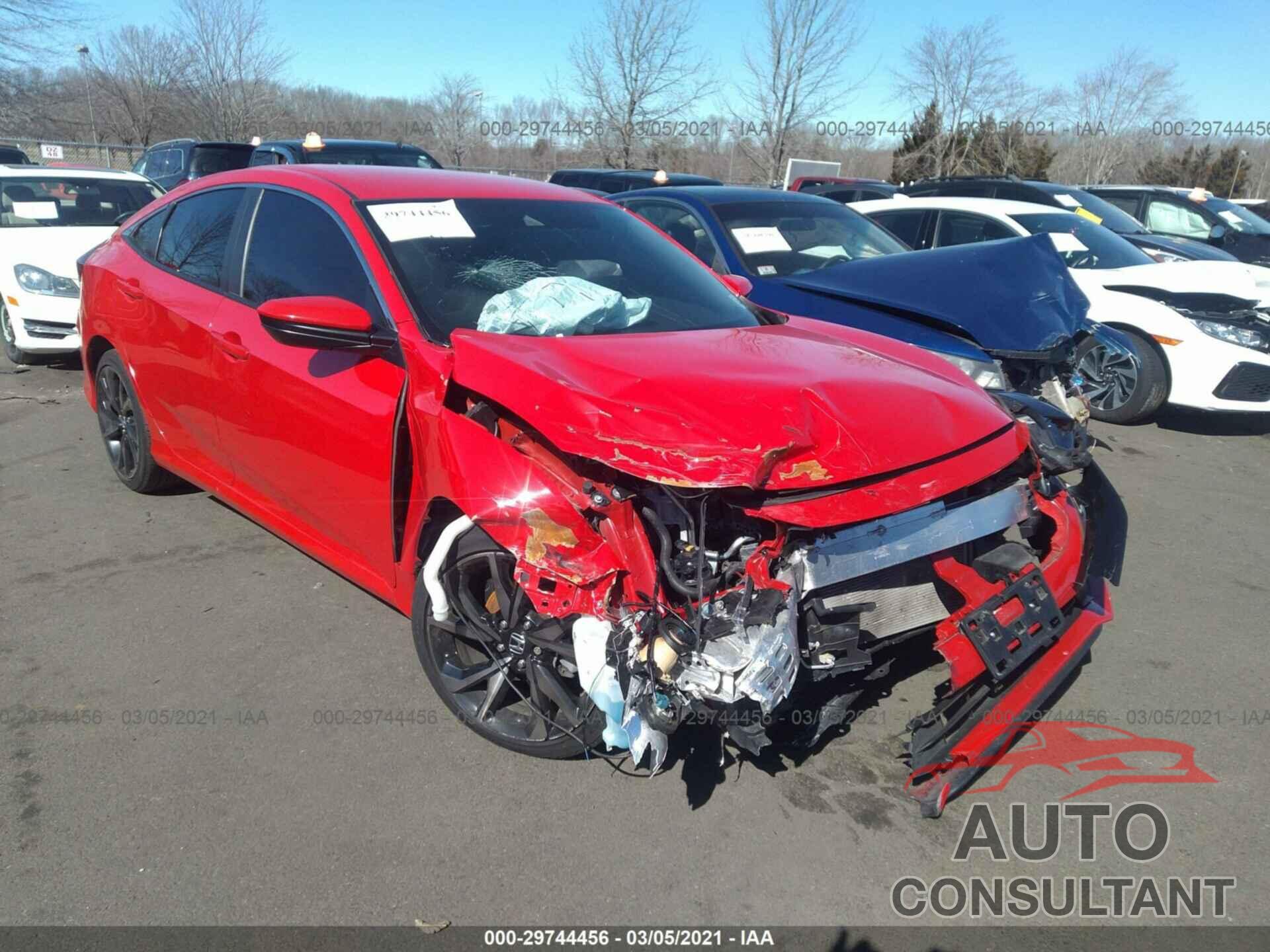 HONDA CIVIC SEDAN 2019 - 2HGFC2F82KH525684