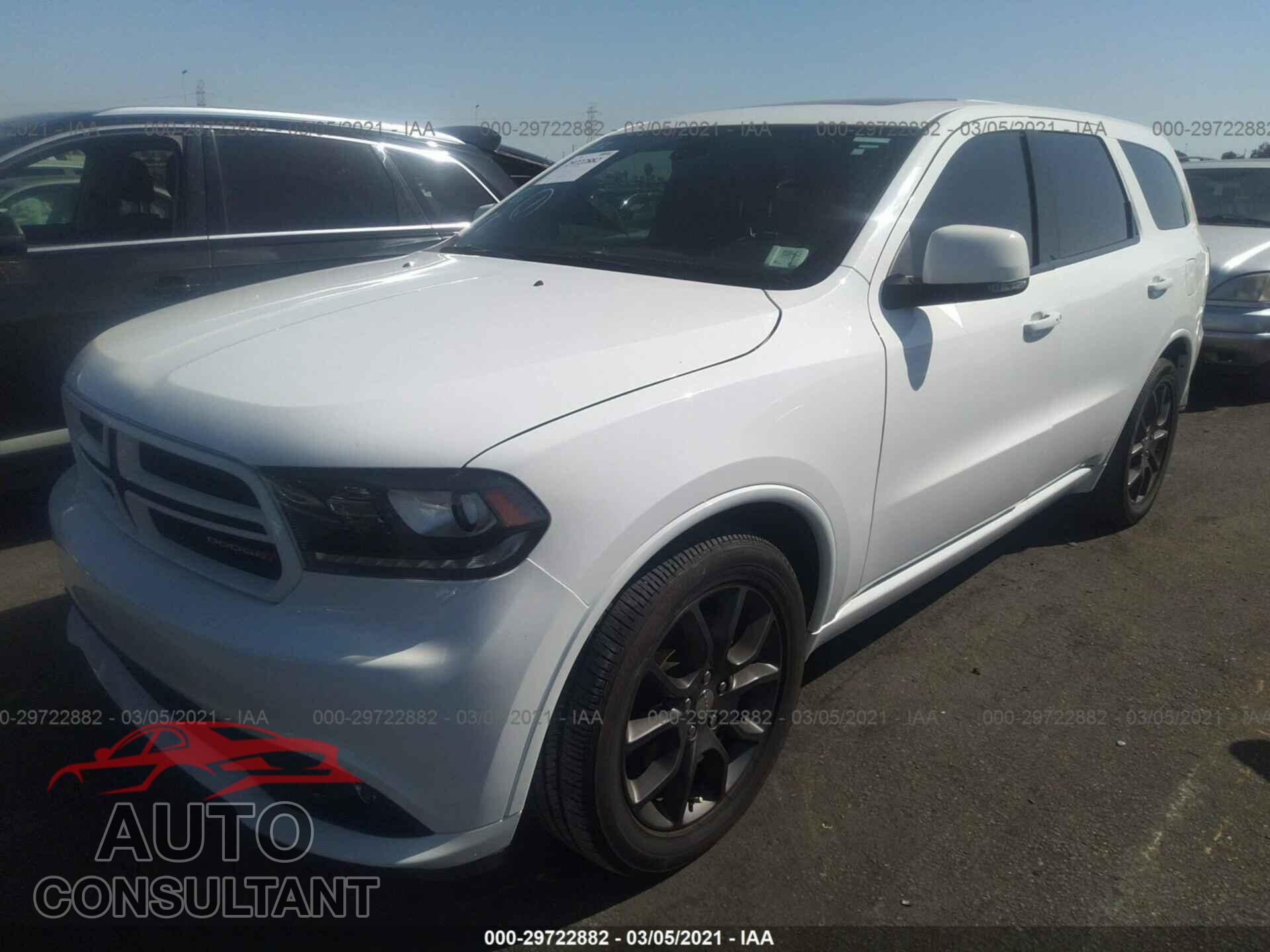 DODGE DURANGO 2017 - 1C4SDHCT9HC709246