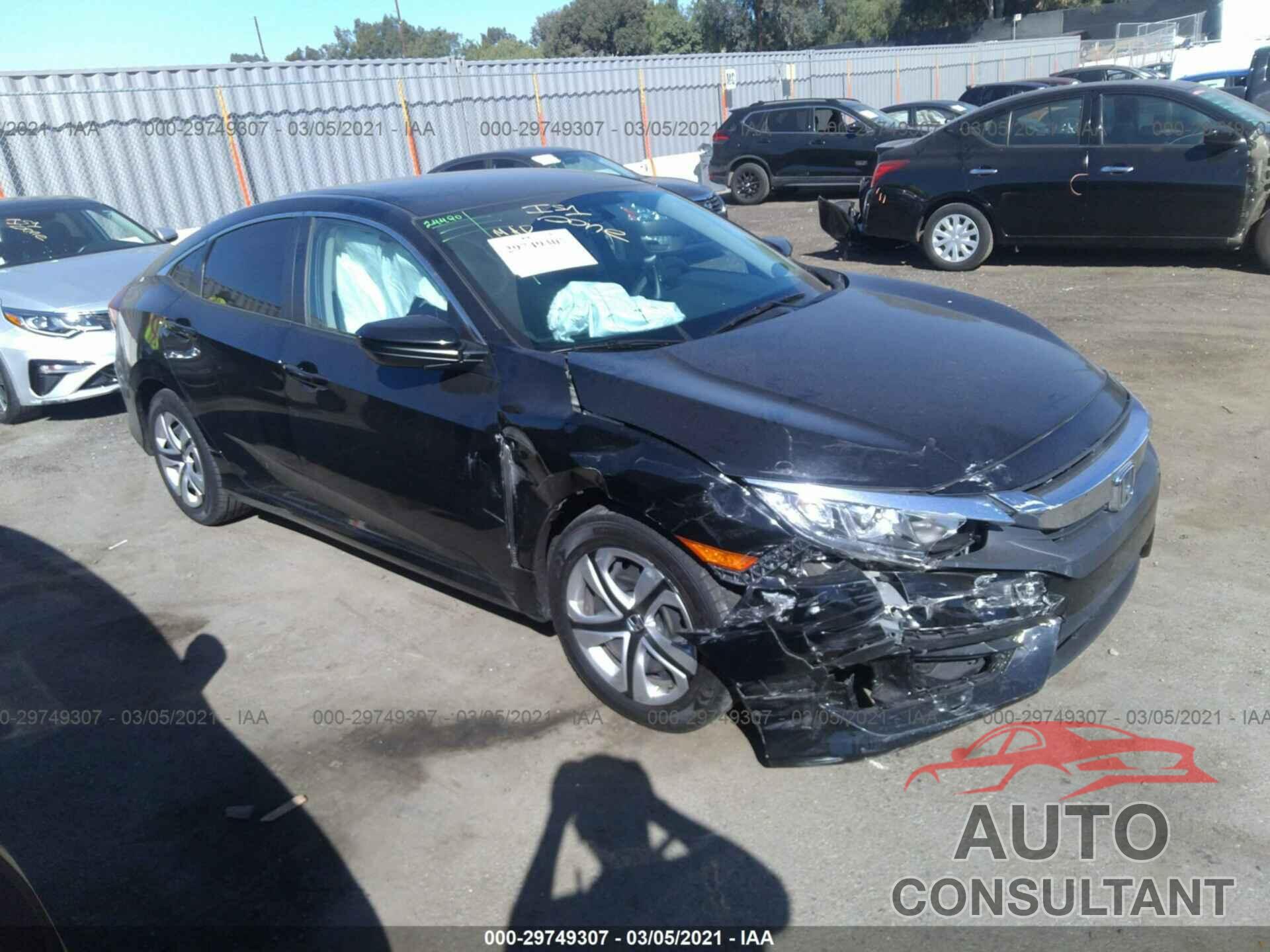 HONDA CIVIC SEDAN 2016 - 19XFC2F51GE224895