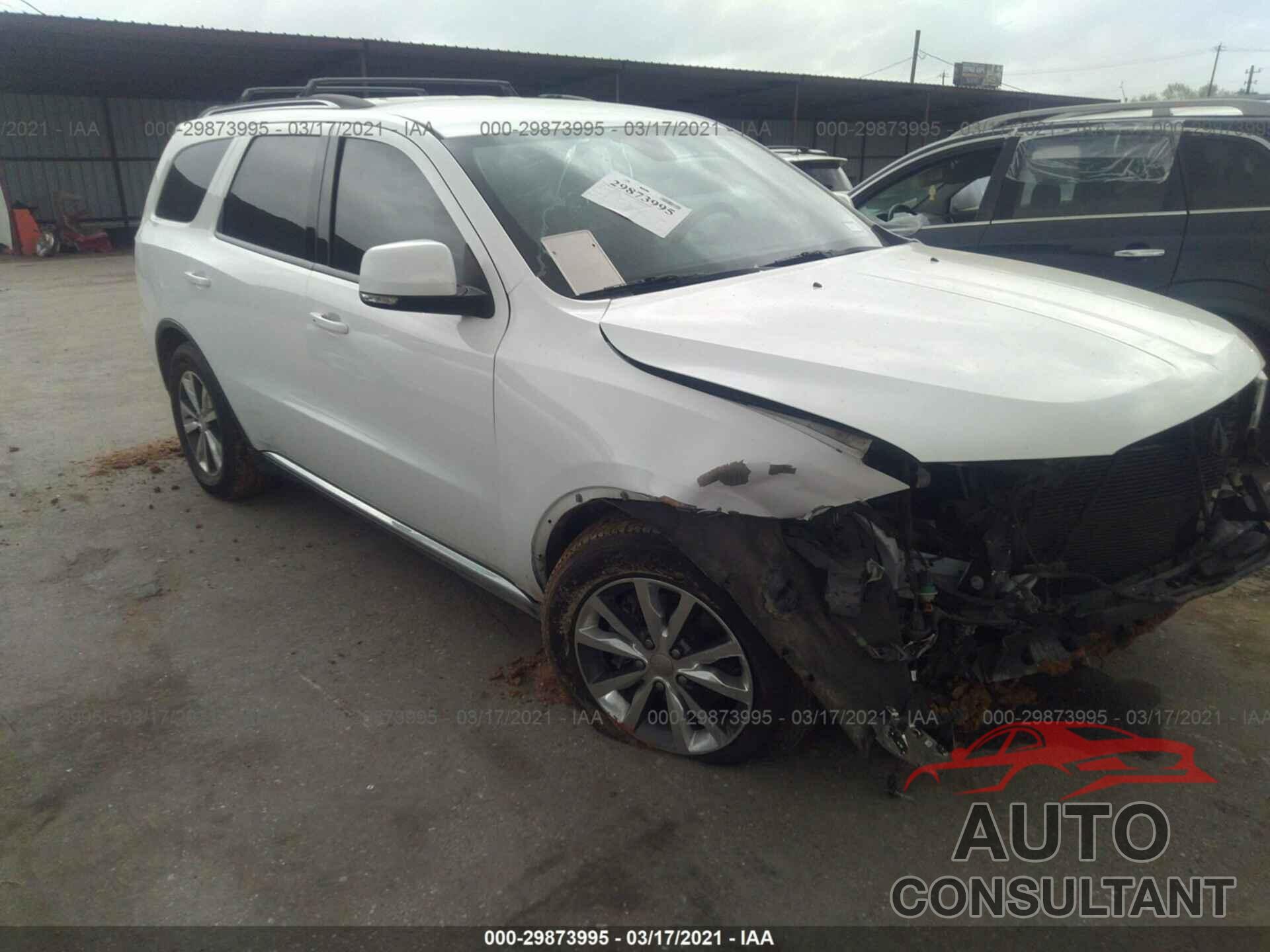 DODGE DURANGO 2016 - 1C4RDHDG7GC322287