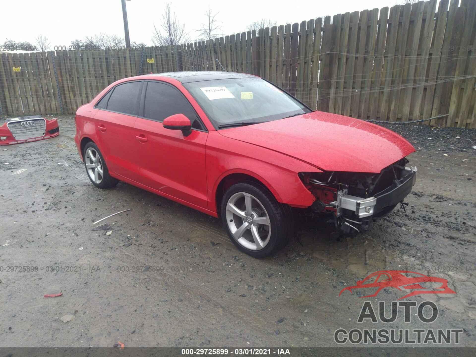 AUDI A3 2016 - WAUB8GFF4G1038838