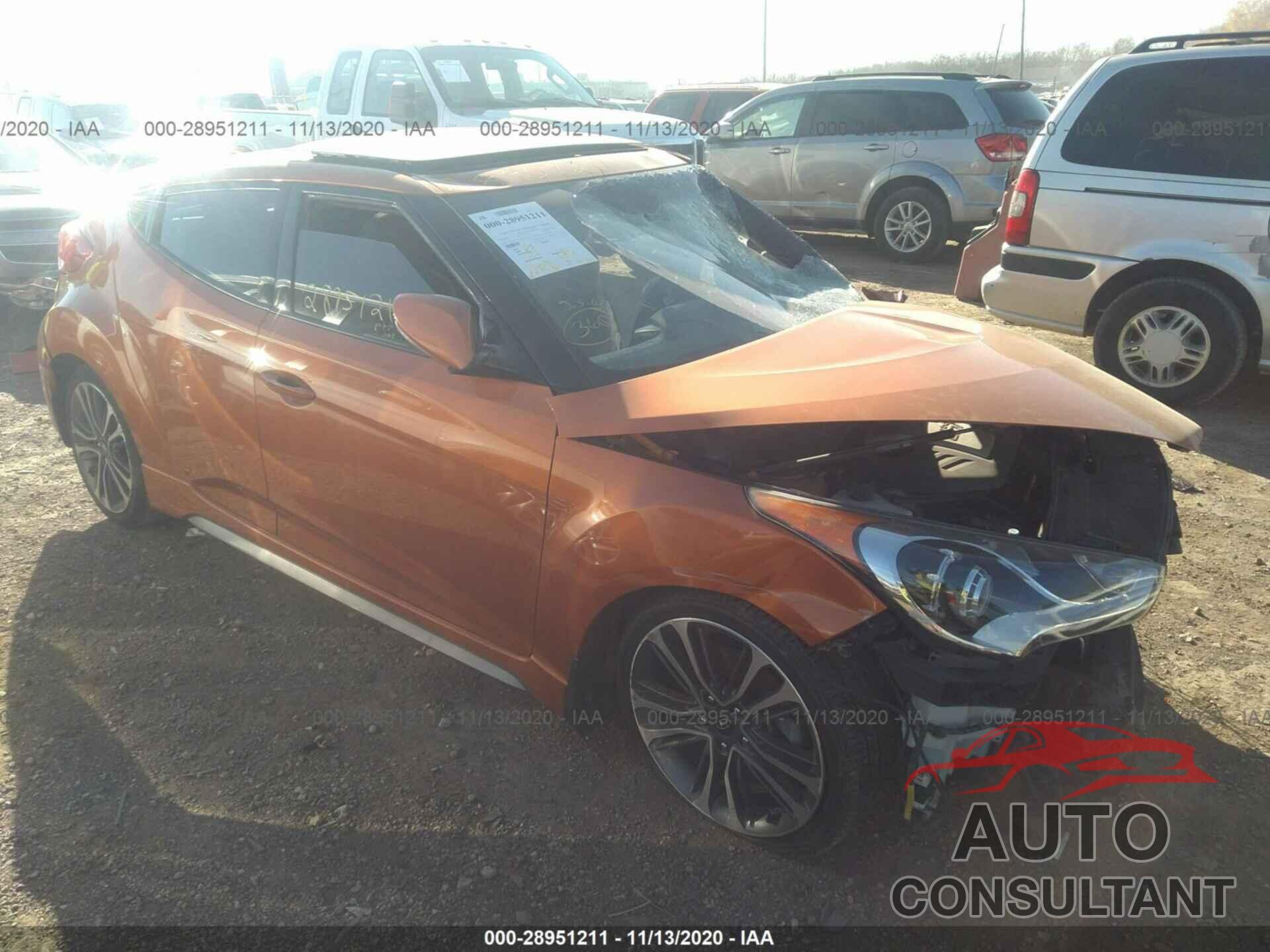 HYUNDAI VELOSTER 2016 - KMHTC6AE0GU262374