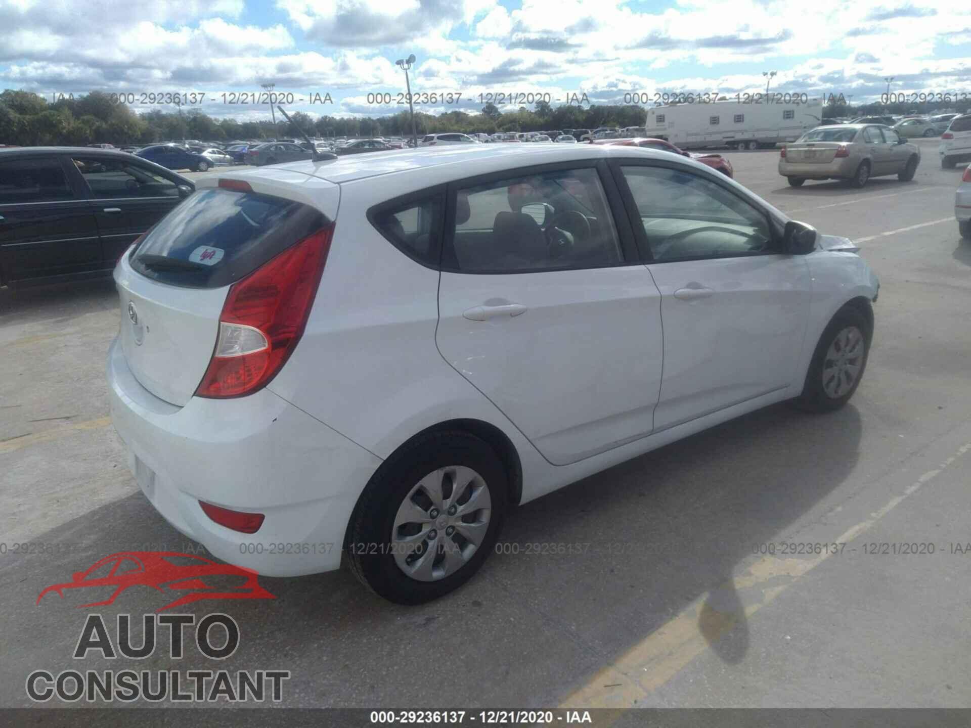 HYUNDAI ACCENT 2017 - KMHCT5AE8HU312496