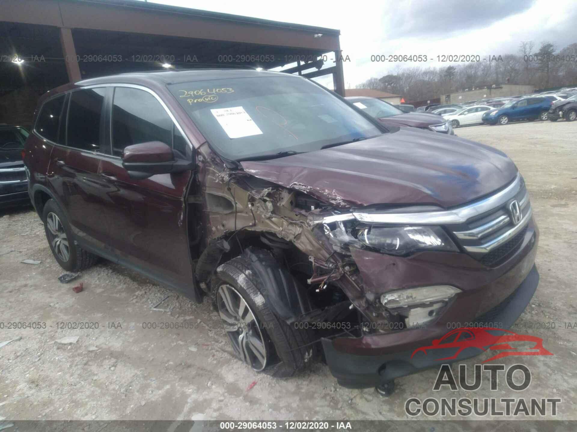 HONDA PILOT 2016 - 5FNYF6H85GB112335