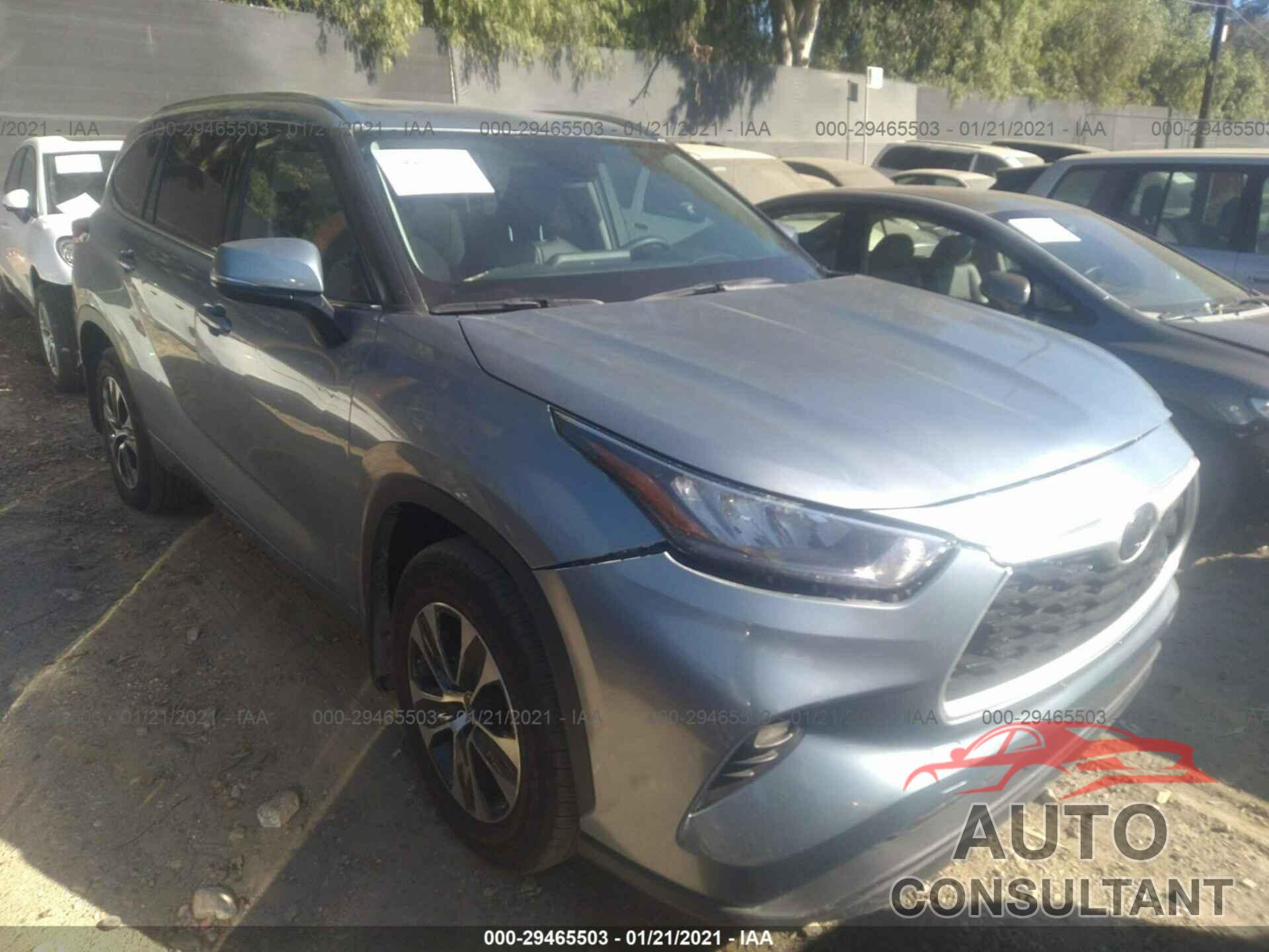TOYOTA HIGHLANDER 2020 - 5TDGZRBH9LS021152