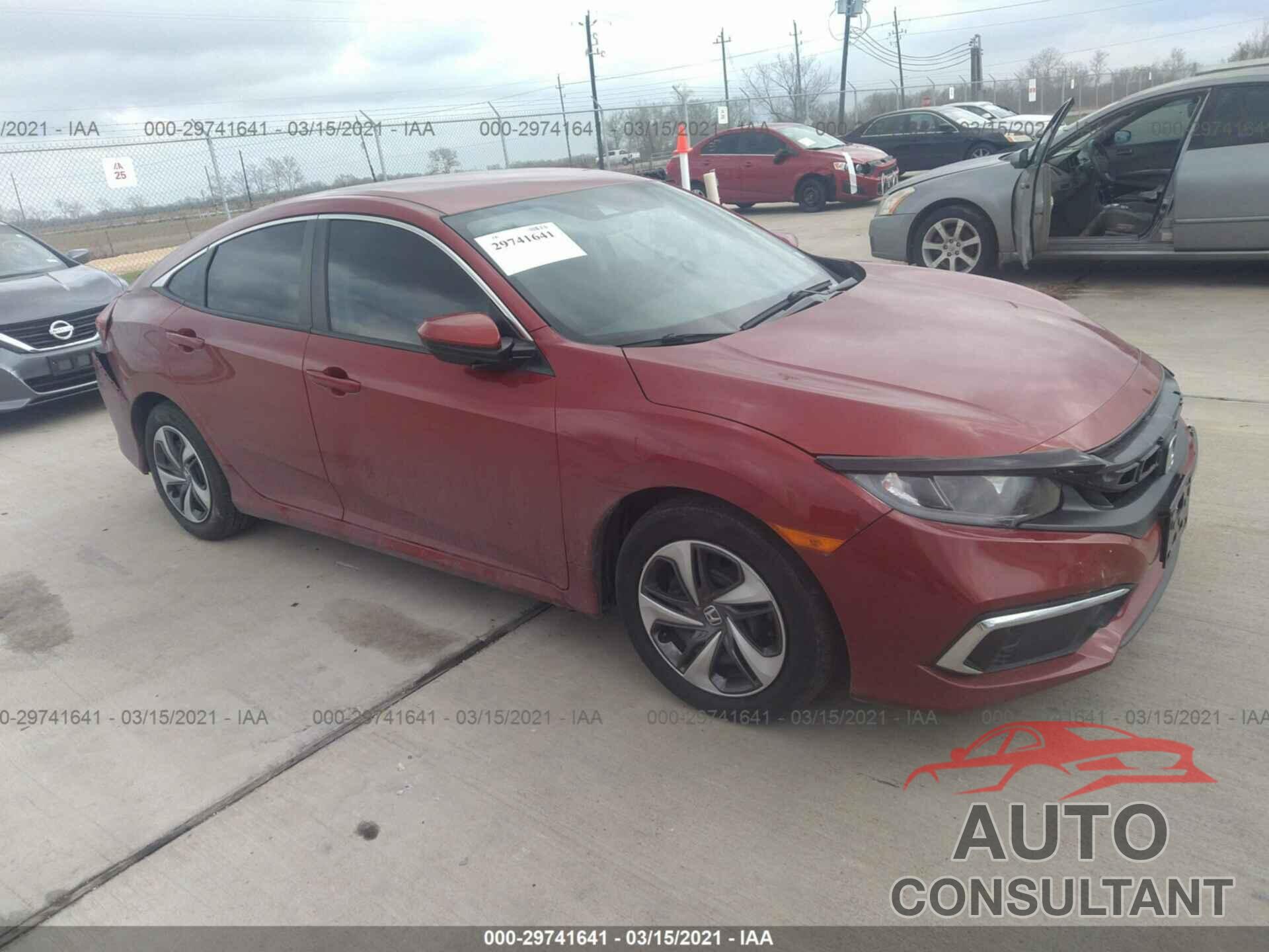 HONDA CIVIC SEDAN 2019 - 19XFC2F61KE005582