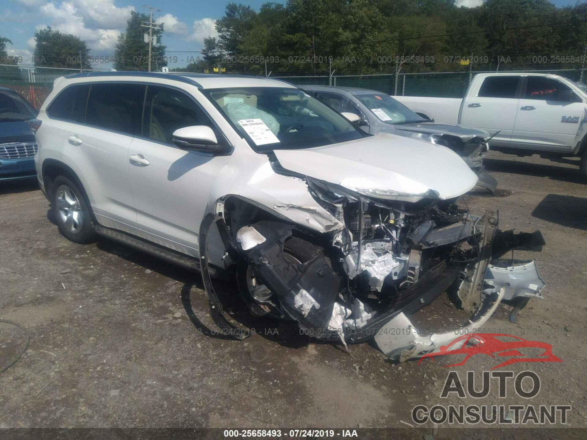 TOYOTA HIGHLANDER 2016 - 5TDYKRFH3GS163571