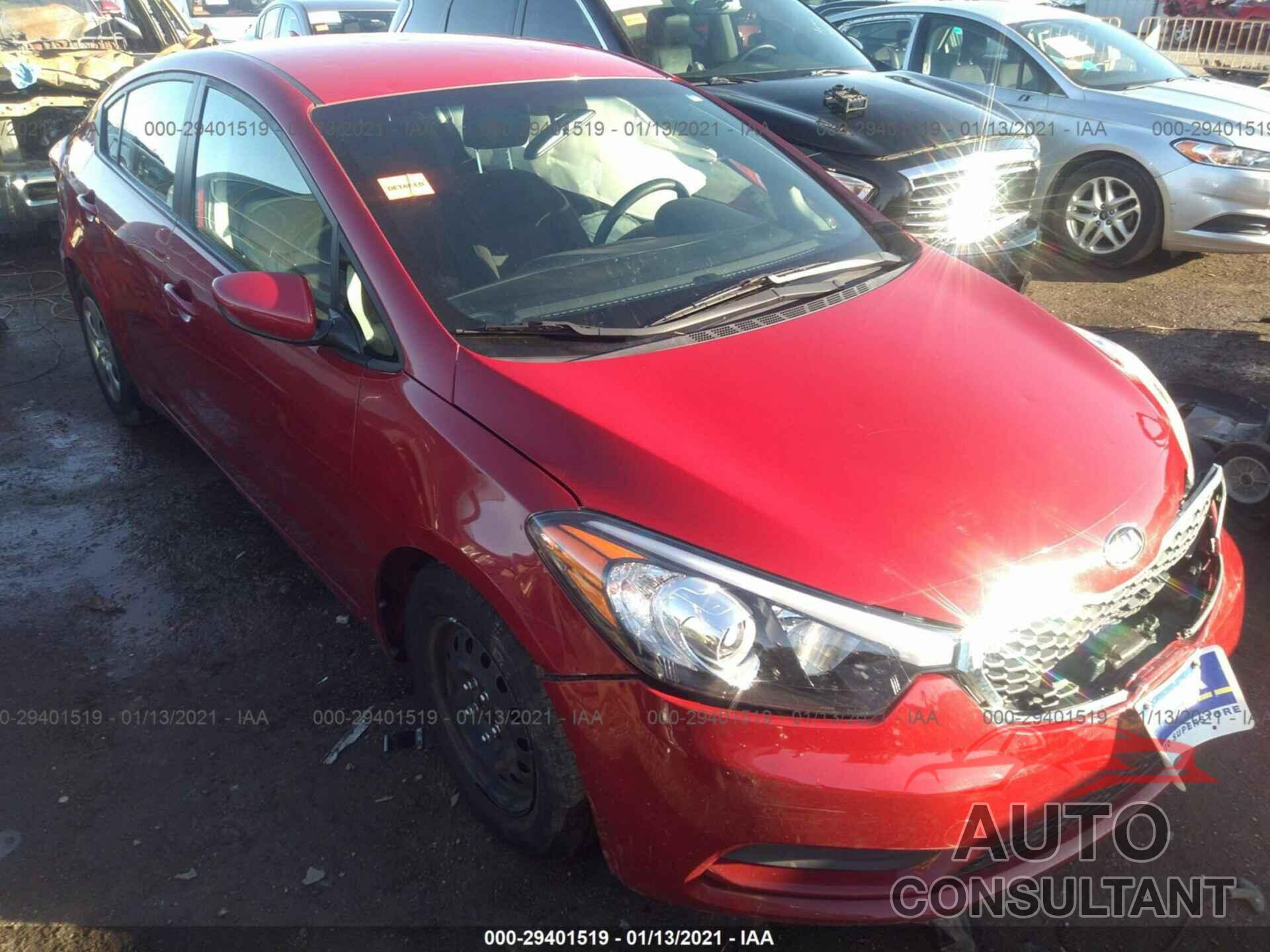 KIA FORTE 2016 - KNAFK4A61G5567987