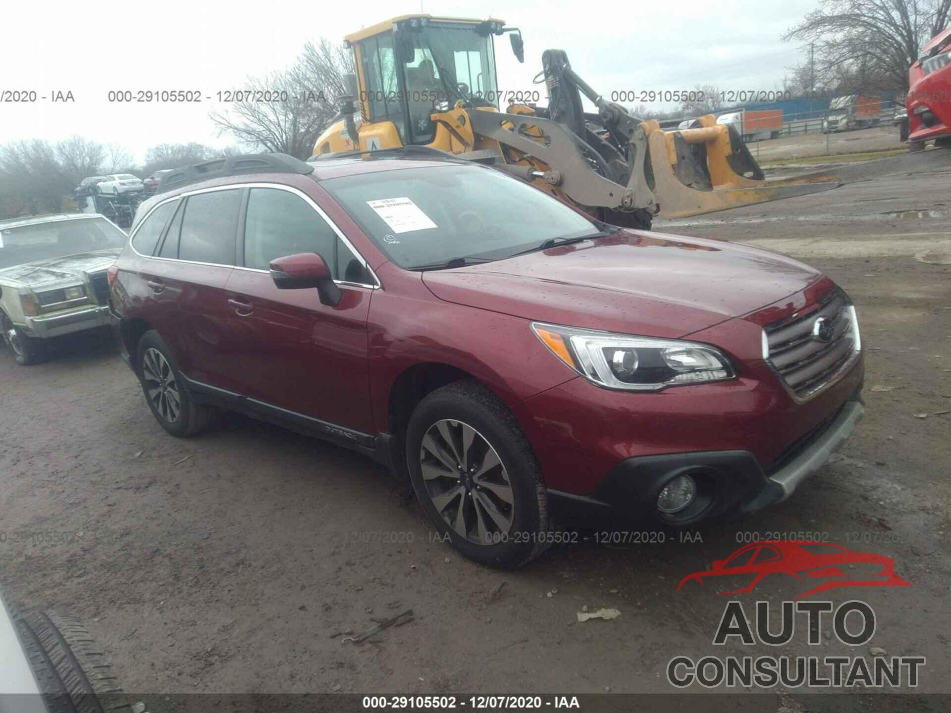 SUBARU OUTBACK 2016 - 4S4BSBNC2G3336271