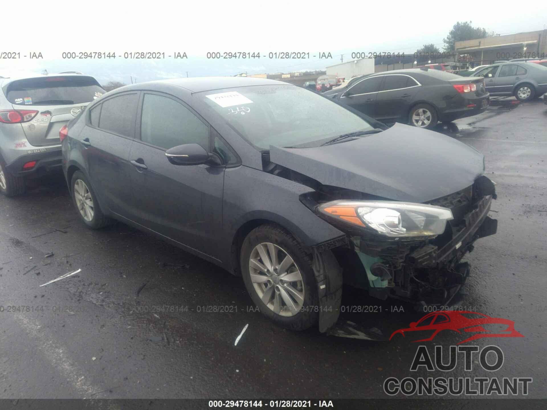 KIA FORTE 2016 - KNAFX4A64G5604404