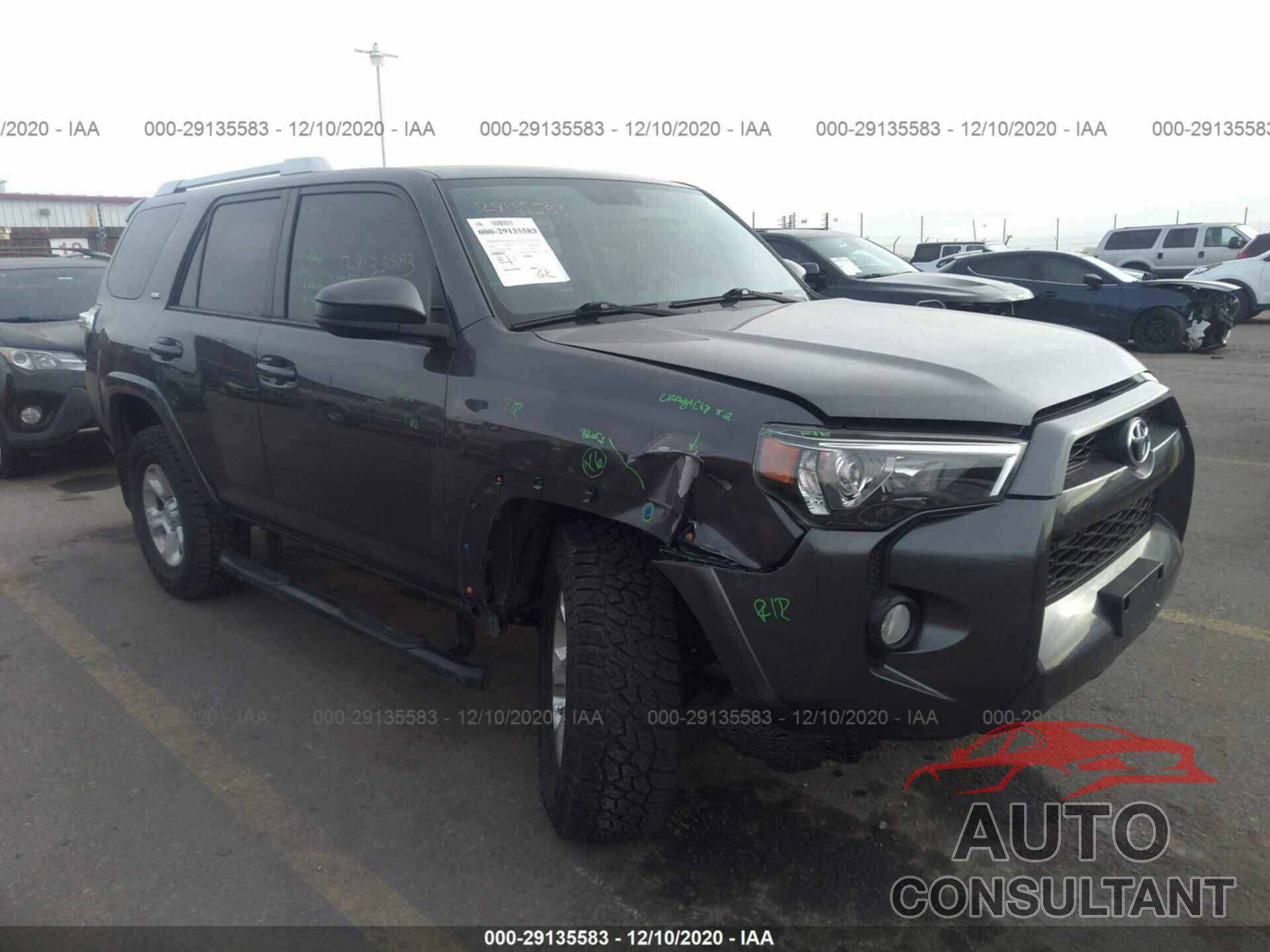 TOYOTA 4RUNNER 2016 - JTEBU5JR2G5404689