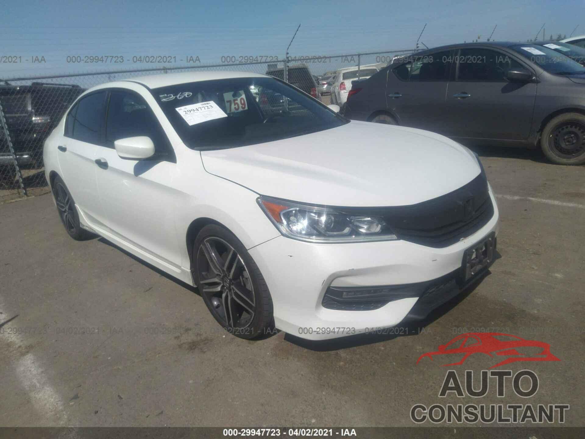 HONDA ACCORD SEDAN 2016 - 1HGCR2F56GA190572
