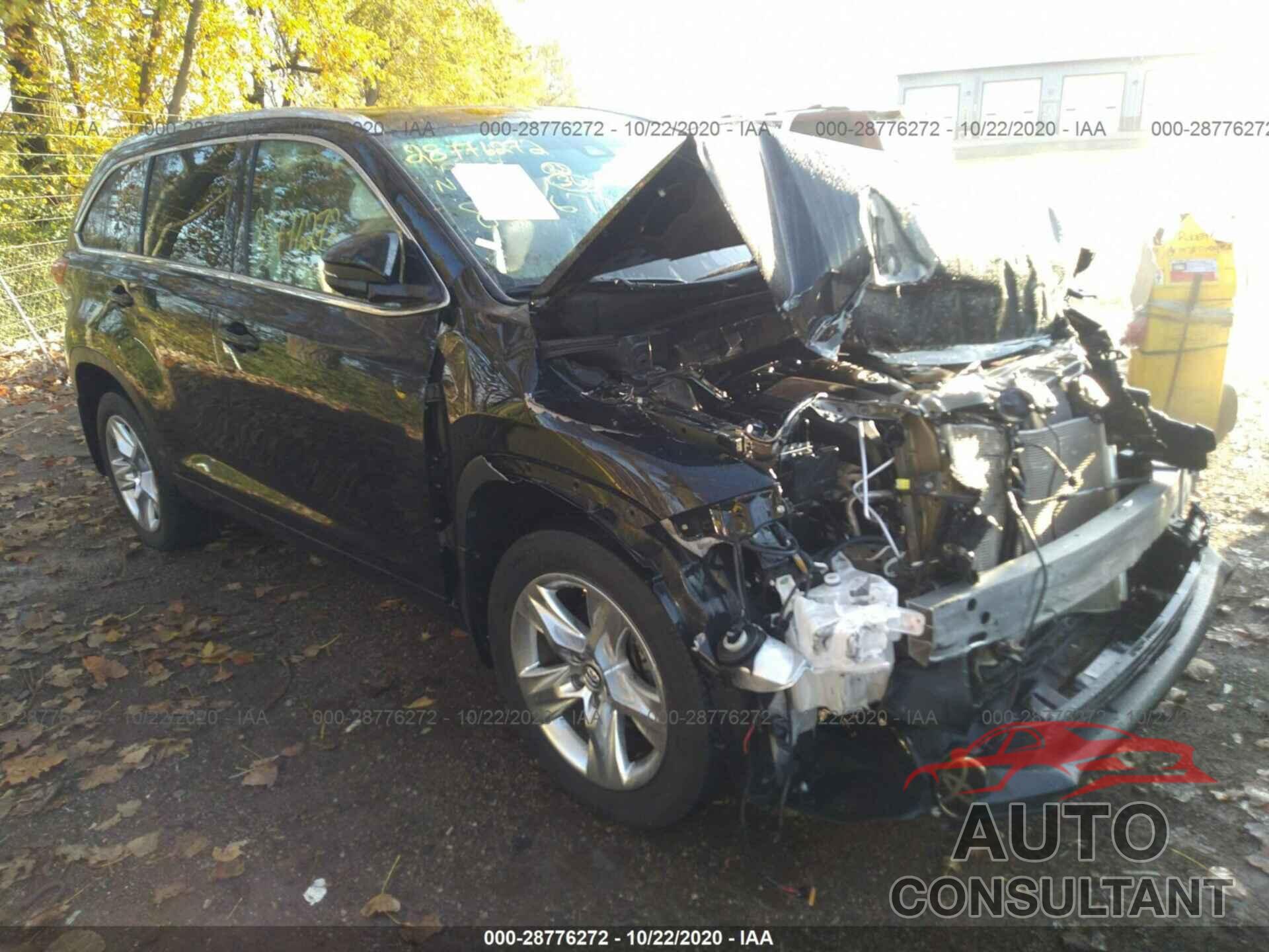 TOYOTA HIGHLANDER 2018 - 5TDDZRFH9JS834677