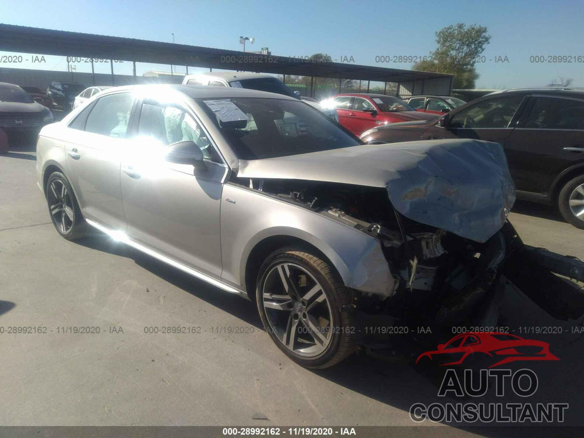 AUDI A4 2017 - WAULMAF44HN039851